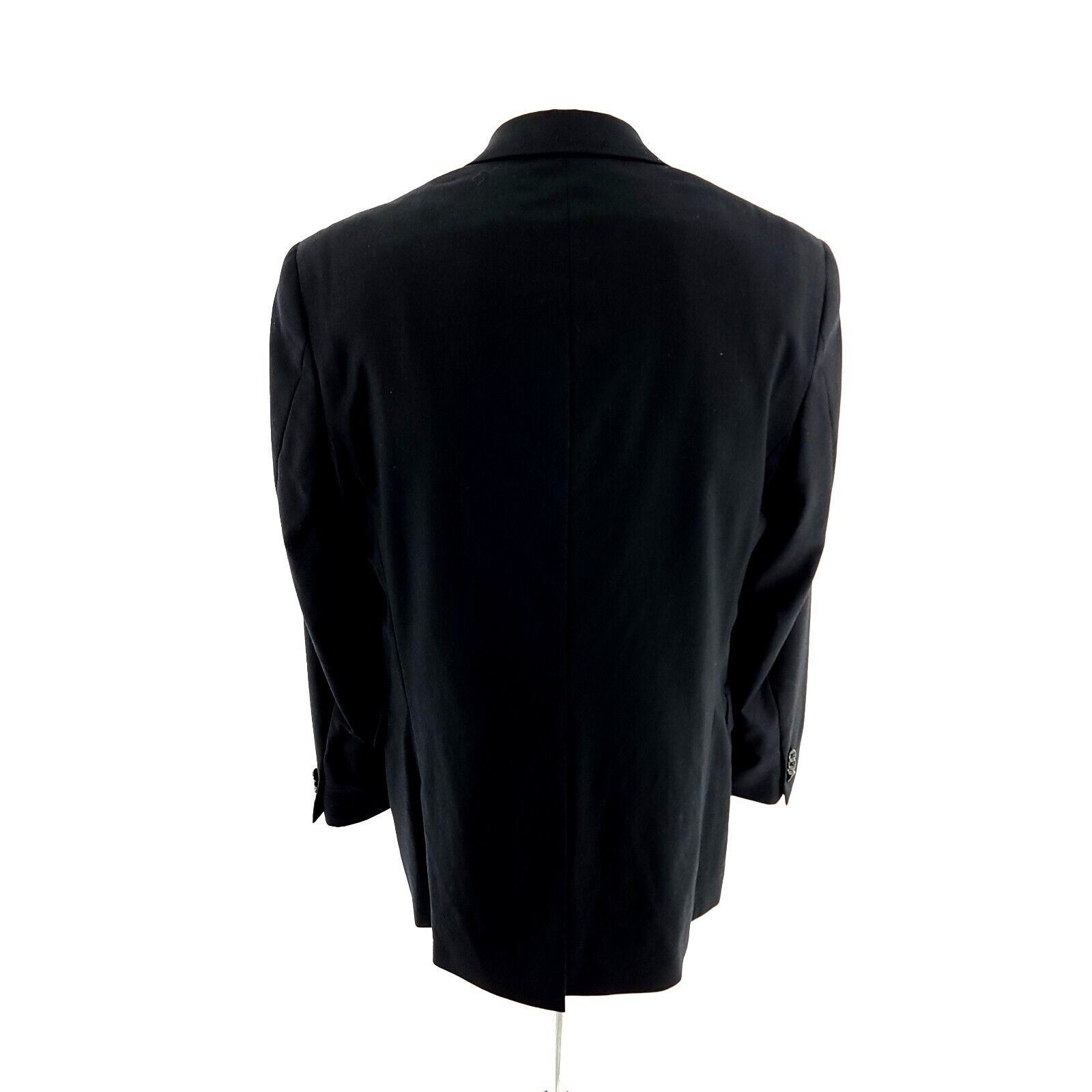 Hart Schaffner Marx DAMAGED Hart Schaffner Marx Flannel Wool 2 Button Blazer 38R Size 38R - 6 Thumbnail