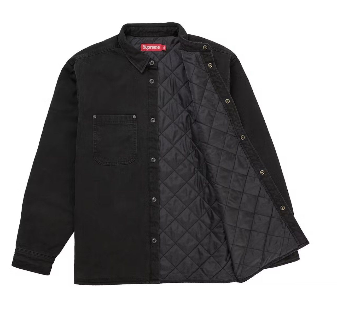 Supreme Supreme Quilted Lined Denim Snap Shirt Size US M / EU 48-50 / 2 - 4 Thumbnail
