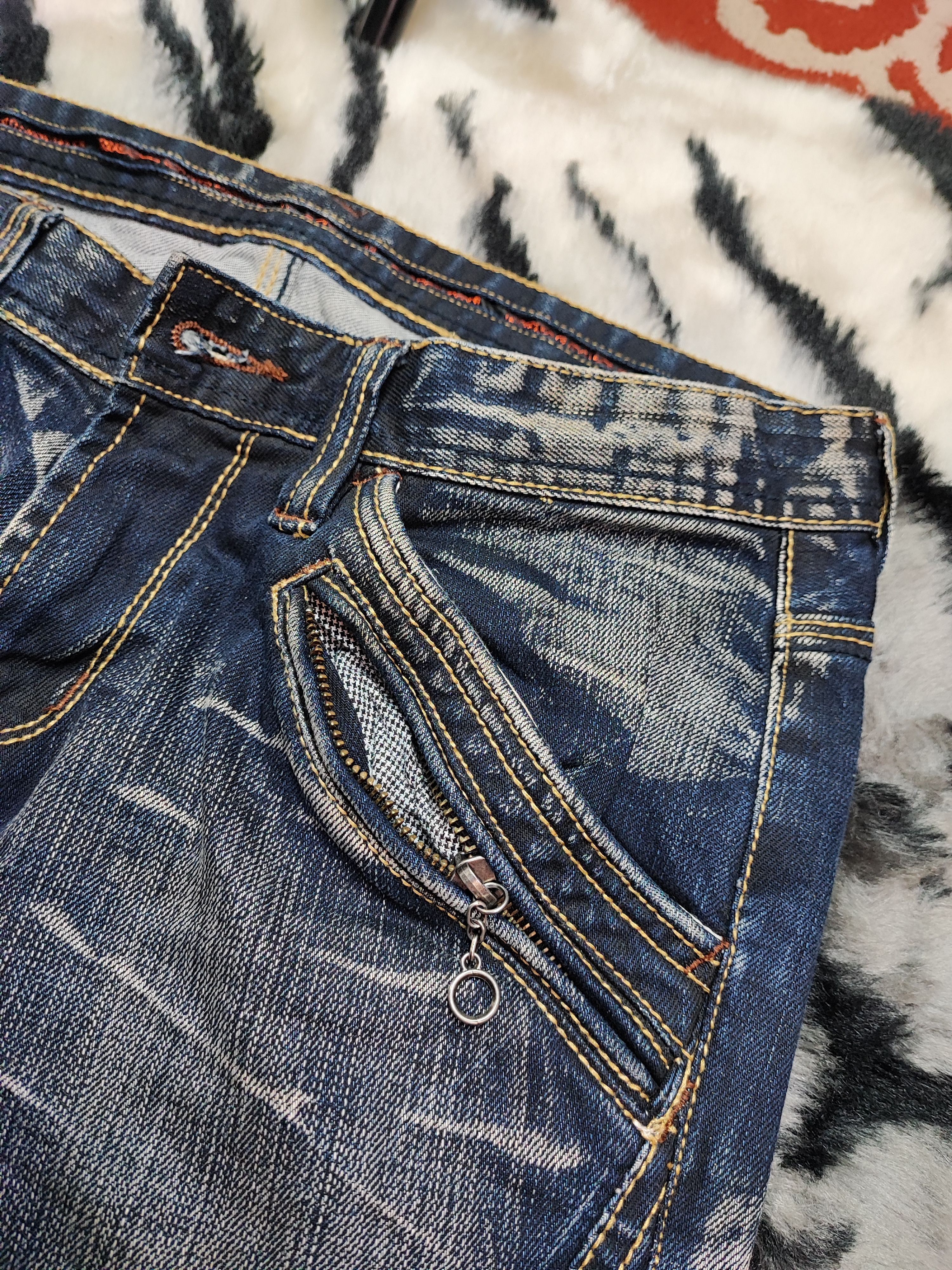 If Six Was Nine Nicole Club Distress Jeans Size US 30 / EU 46 - 10 Thumbnail