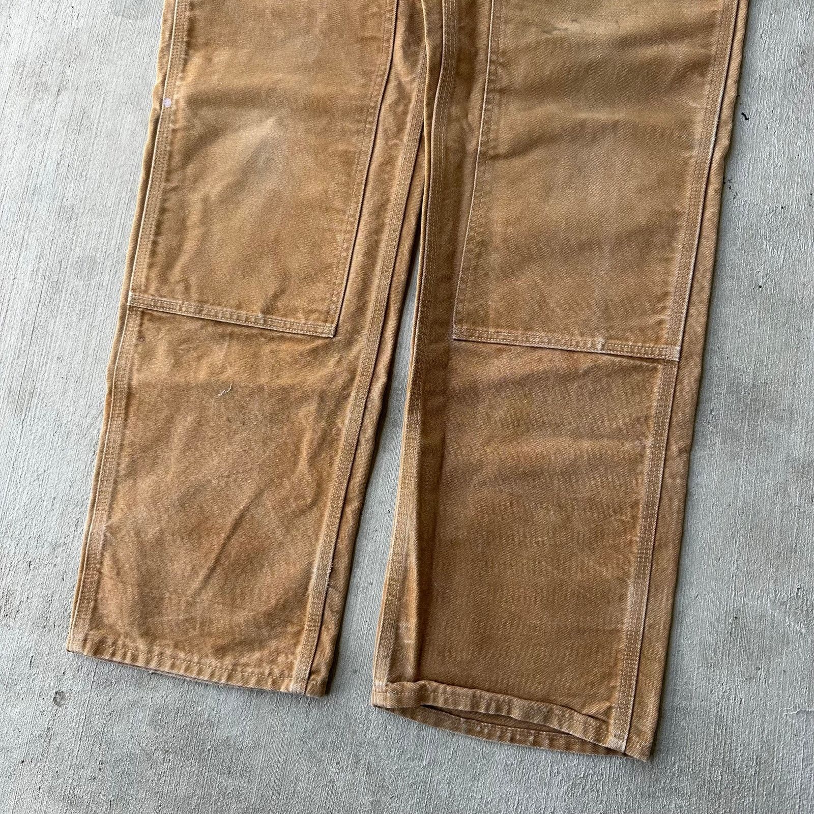 Carhartt × Vintage Carhartt brown double knee work wear carpenter pants 30x35 Size US 30 / EU 46 - 3 Thumbnail