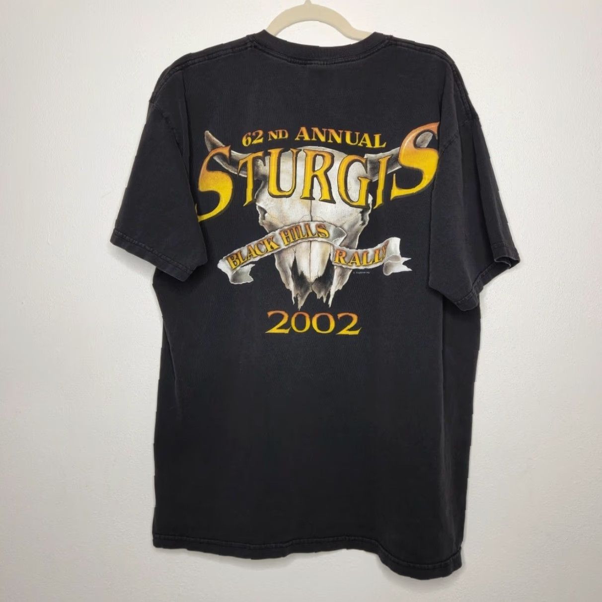 Gildan VINTAGE Sturgis Double Sided Skull Night Moves Black Harley Davidson Biker Shirt Unsure? Size US XL / EU 56 / 4 - 4 Thumbnail