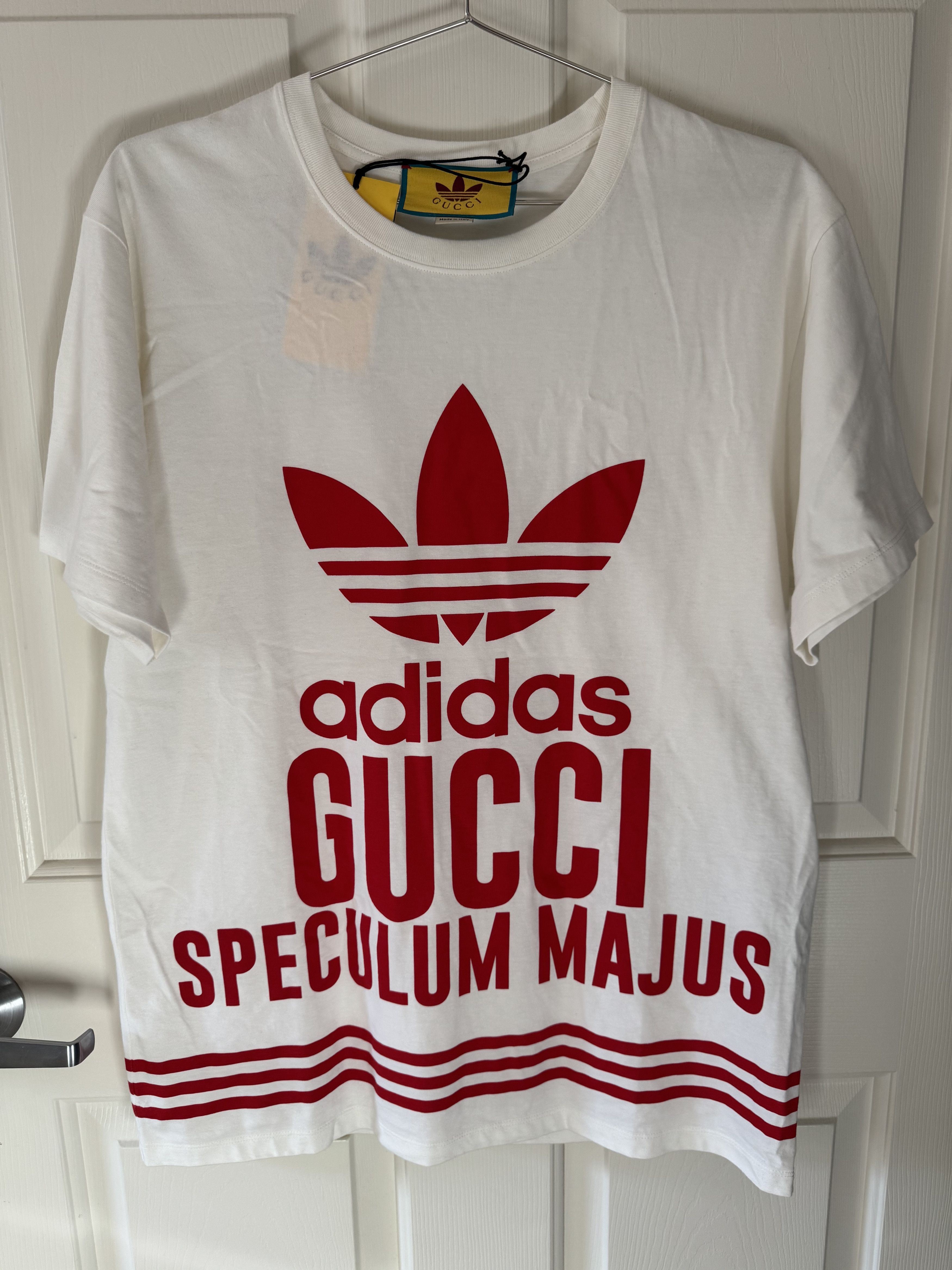 Gucci NEW GUCCI X ADIDAS SPECULUM MAJUS T-SHIRT (SZ XS OVERSIZD) Size US M / EU 48-50 / 2 - 1 Thumbnail