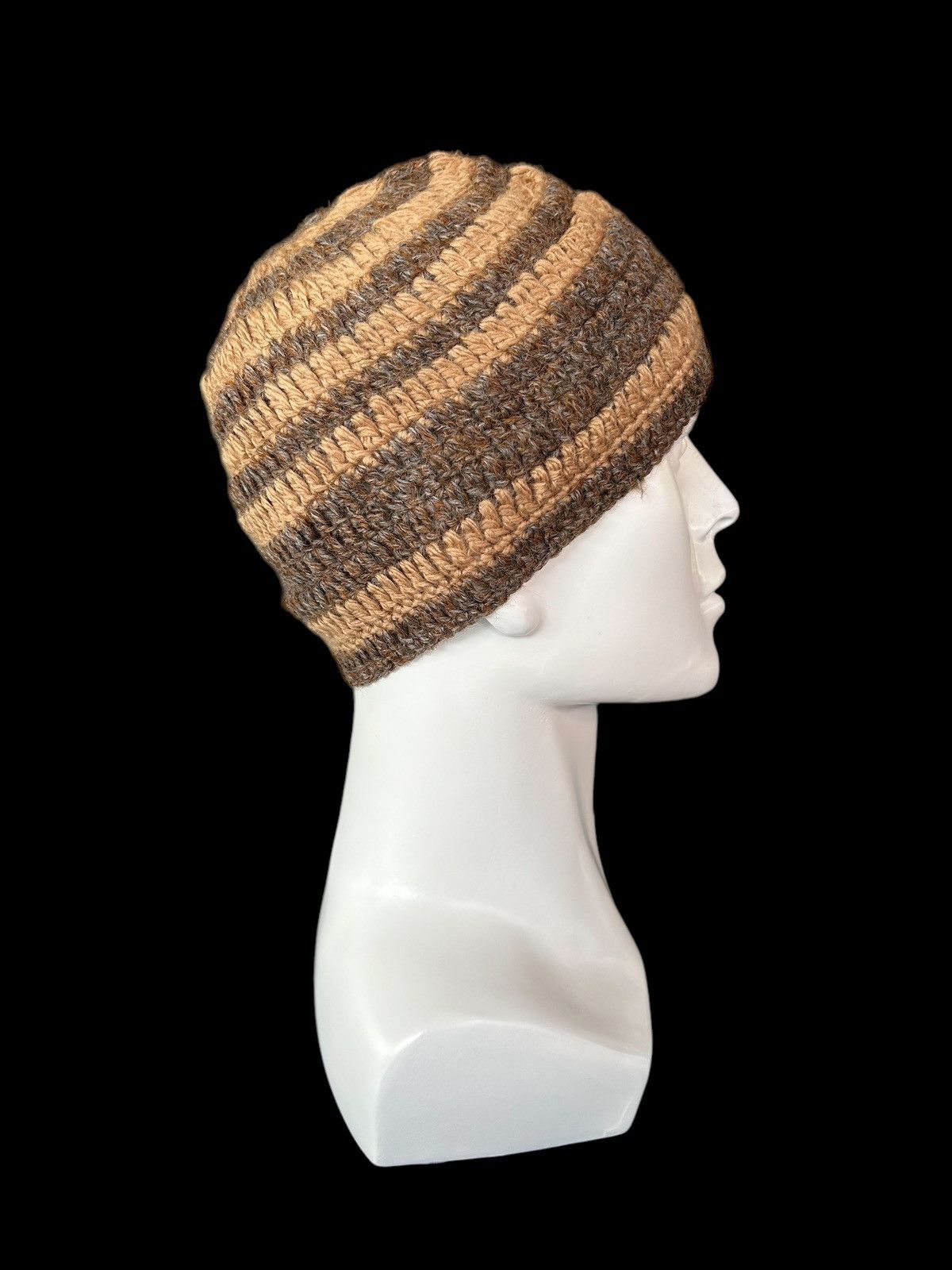 Japanese Brand × Kapital × Vintage Crochet Knitted handmade Beanie Hats ☠️☠️ Size ONE SIZE - 4 Thumbnail