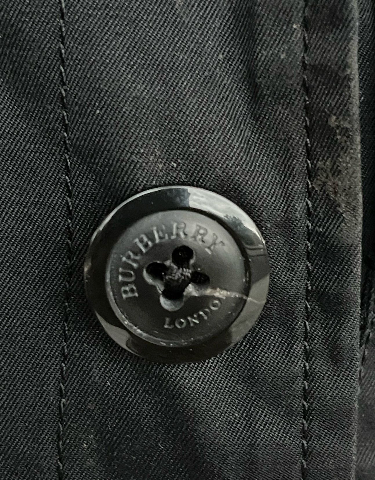 Burberry × Japanese Brand × Vintage Vintage Burberry London Button Up Black Jacket Size US M / EU 48-50 / 2 - 6 Thumbnail