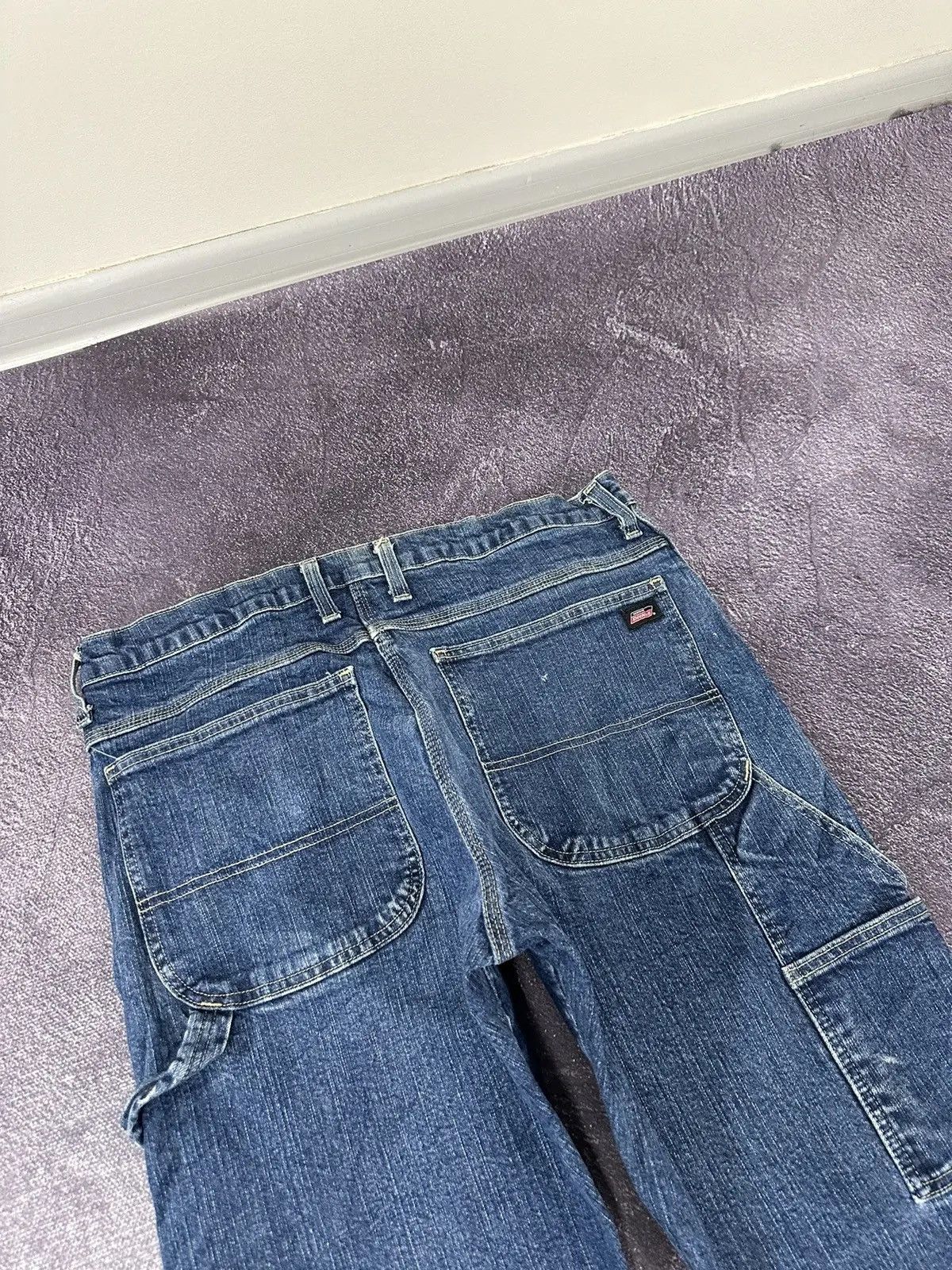 Dickies × Vintage Vintage Dickies Blue Painted Work Hype Denim Jeans Size US 33 - 6 Thumbnail