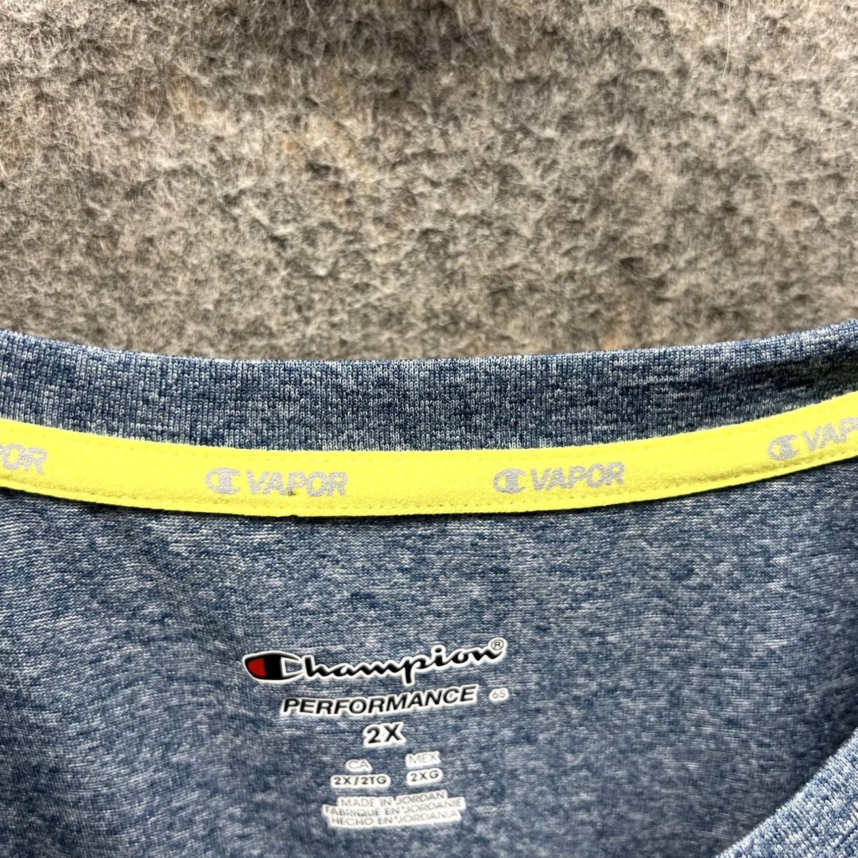 Champion VINTAGE Champion Shirt Women 2X Heather Blue Athletic Performance Crewneck Polyester Casual Size XXL / US 16-18 / IT 52-54 - 6 Thumbnail