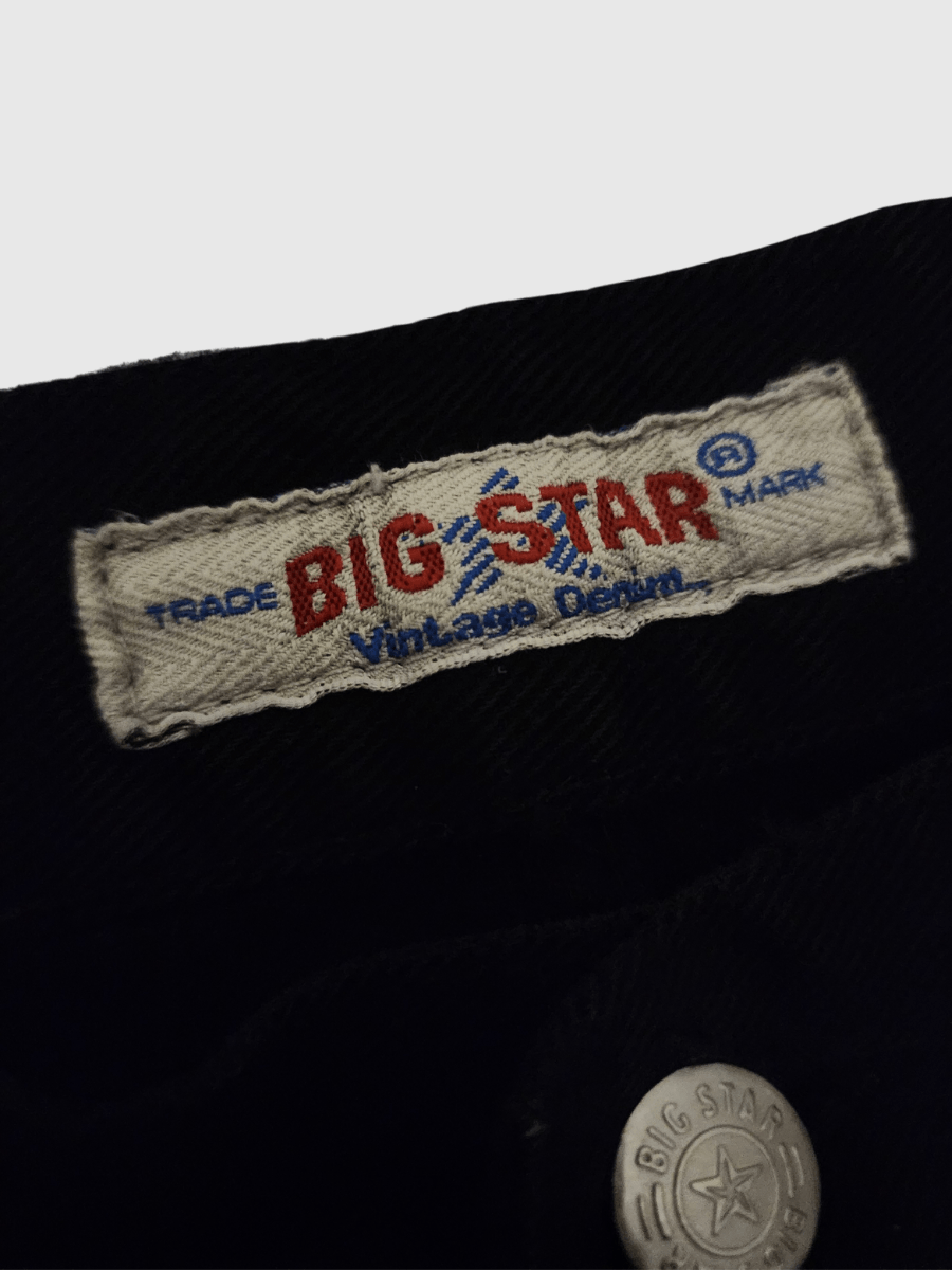Big Star Vintage x 90s Big Star Digger Vintage Blues Black Denim Size US 38 / EU 54 - 9 Thumbnail
