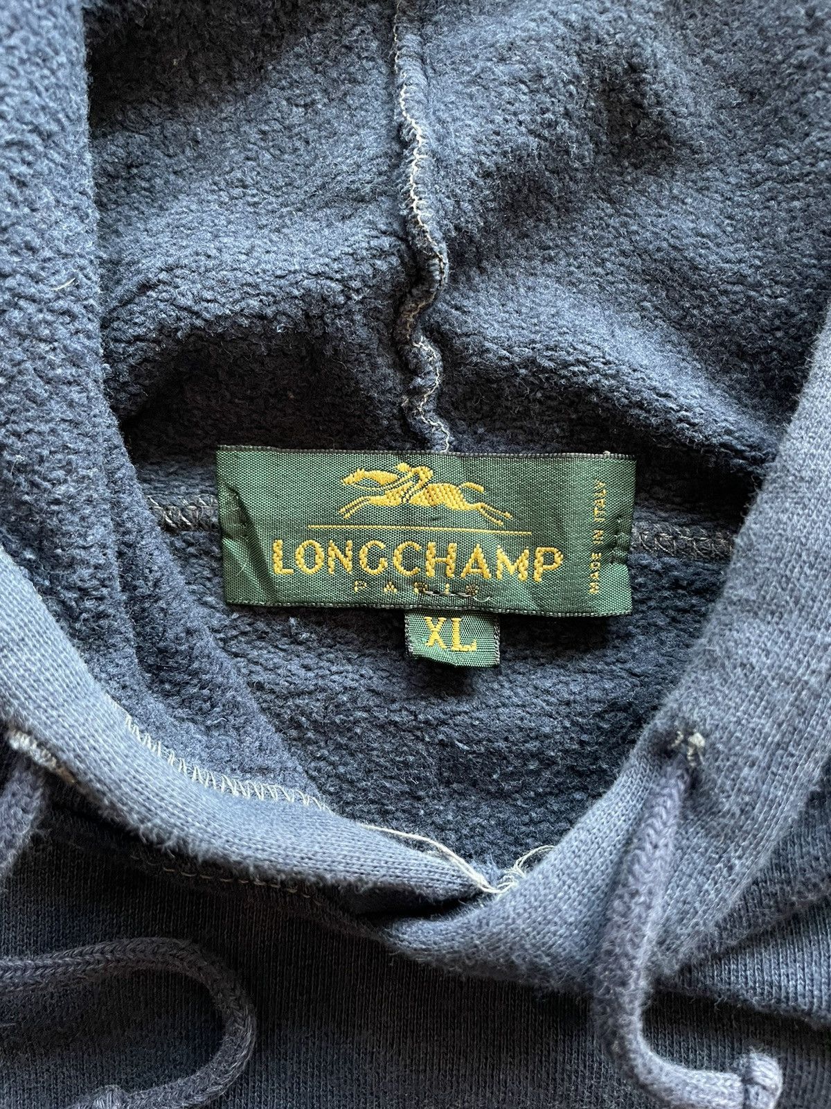 Longchamp Vintage Longchamp Big Logo Boxy Hoodie Size US L / EU 52-54 / 3 - 4 Thumbnail