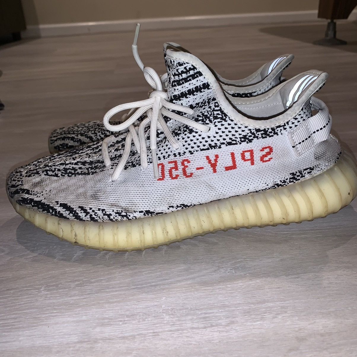 Adidas × Kanye West × Yeezy Adidas Yeezy Boost 350 Zebra Size US 10.5 / EU 43-44 - 2 Thumbnail