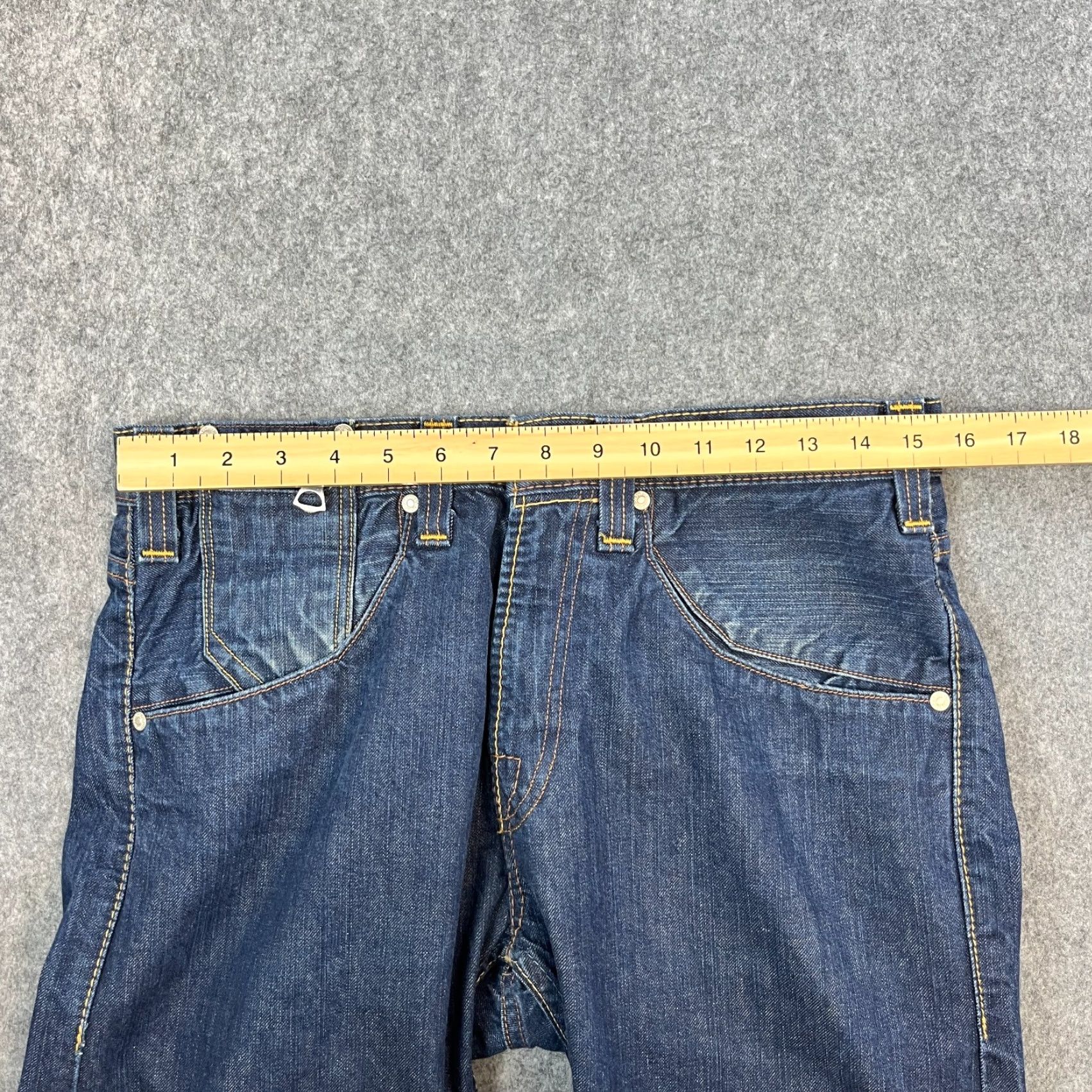Levi's Levi's 504 Jeans Regular Straight 32 32 Dark Blue Indigo 100% Cotton Mens Vintage Jeans Regular Levi's 500 Series Size US 32 / EU 48 - 6 Thumbnail