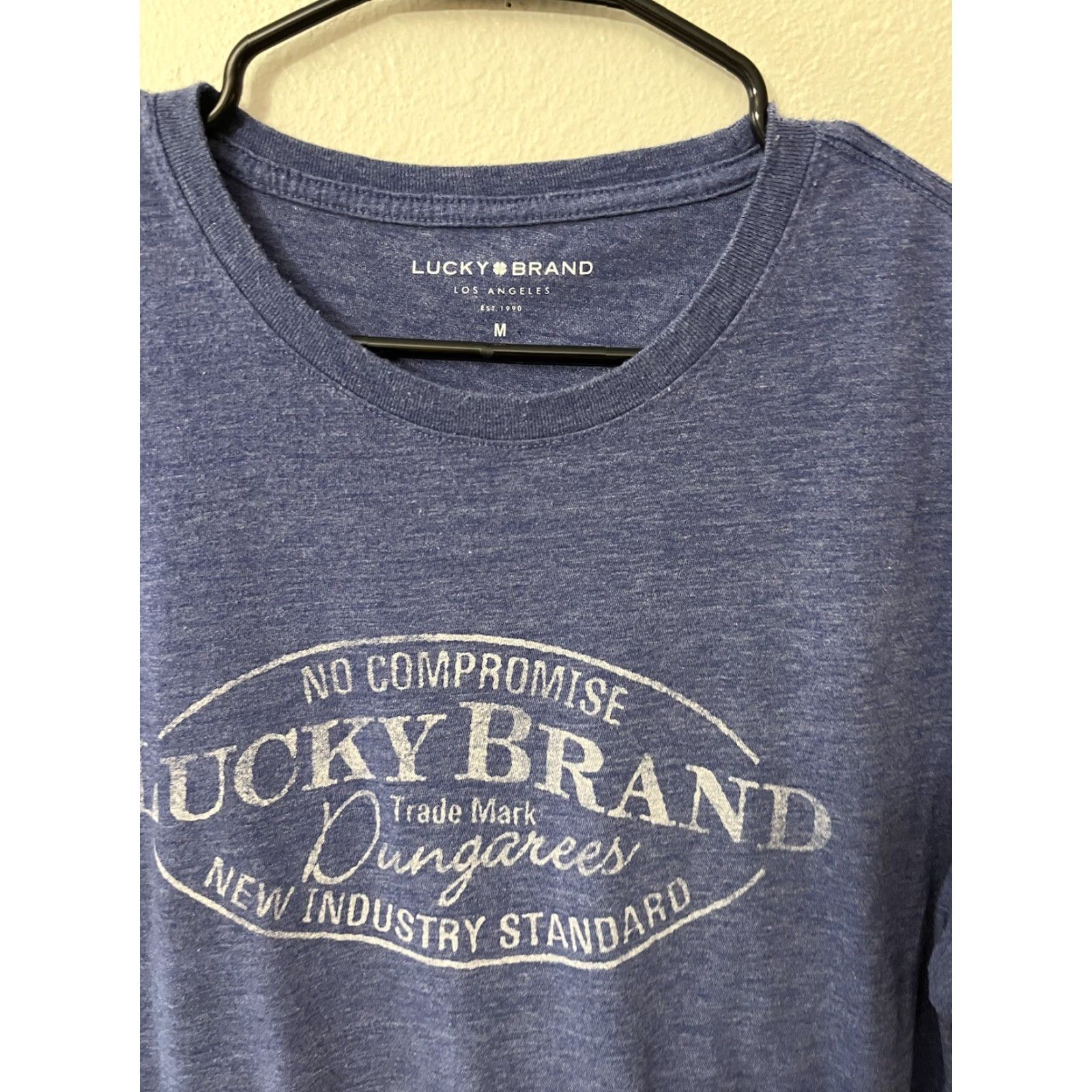 Lucky Brand Lucky Brand Shirt Medium Blue Men Logo Short Sleeve Tee Size US M / EU 48-50 / 2 - 3 Thumbnail