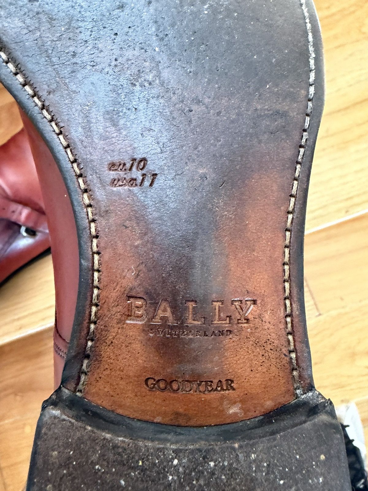 Bally Bally Double Monk Burgundy Shoes Size US 10 / EU 43 - 7 Thumbnail