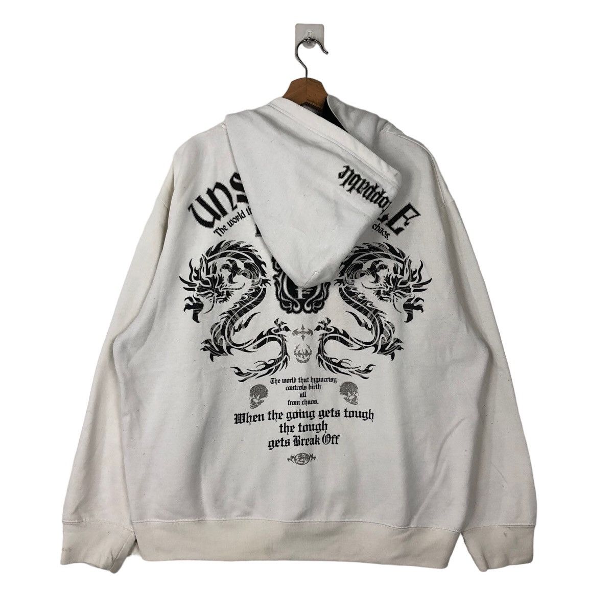 Japanese Brand 🔥90’s VINTAGE HOODIE JACKET BREAK OFF INSPIRE CHROME HEARTS Size US L / EU 52-54 / 3 - 1 Thumbnail