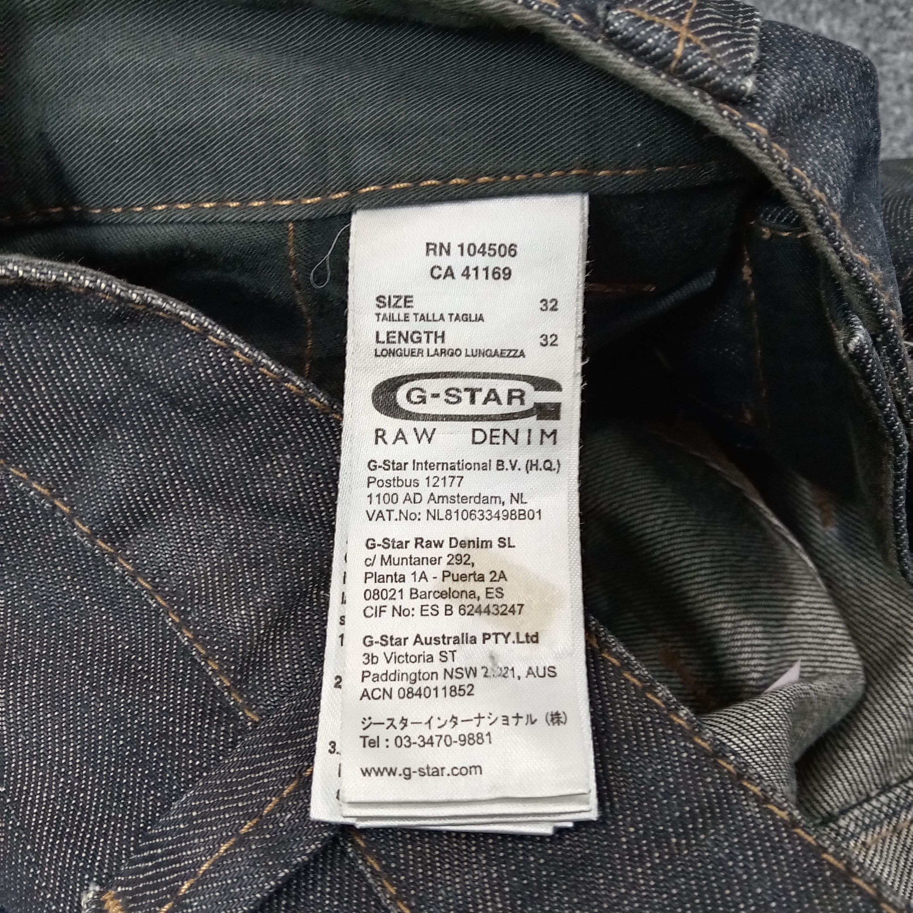 G-Star G-Star Raw Japanese Brand Bikers Denim Jeans C228N15 Size US 32 / EU 48 - 15 Thumbnail