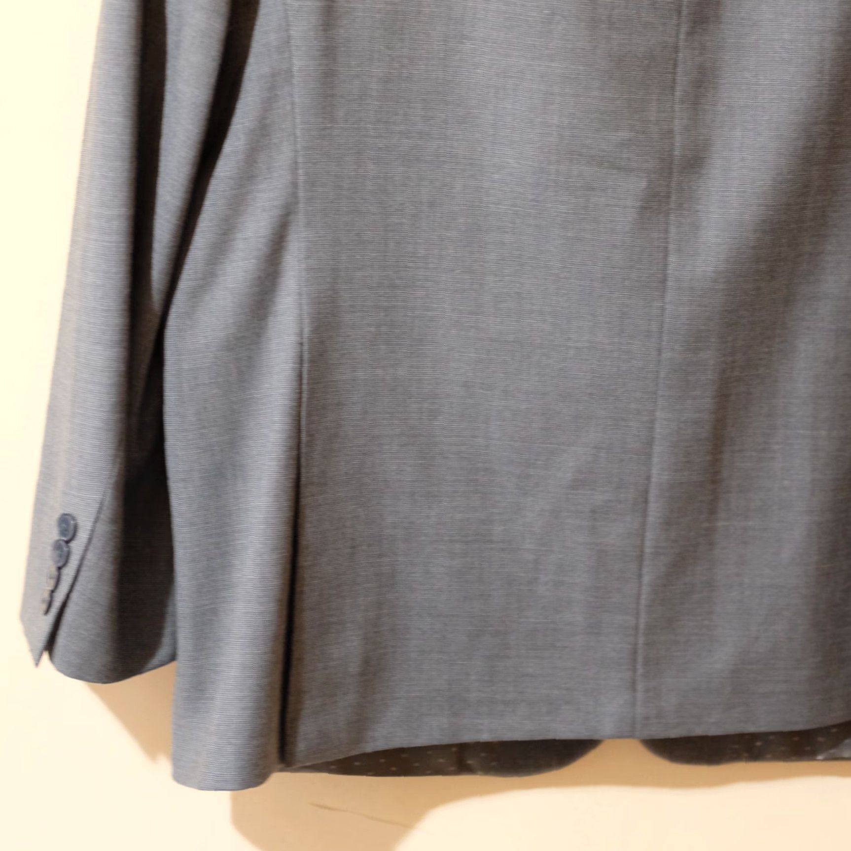 Vintage Collection by Michael Strahan Blazer Wool Blend Grey Size 46L / 46 L Men Single-Breasted Two-Button Jacket Blazer Suit Coat Size 46R - 7 Thumbnail