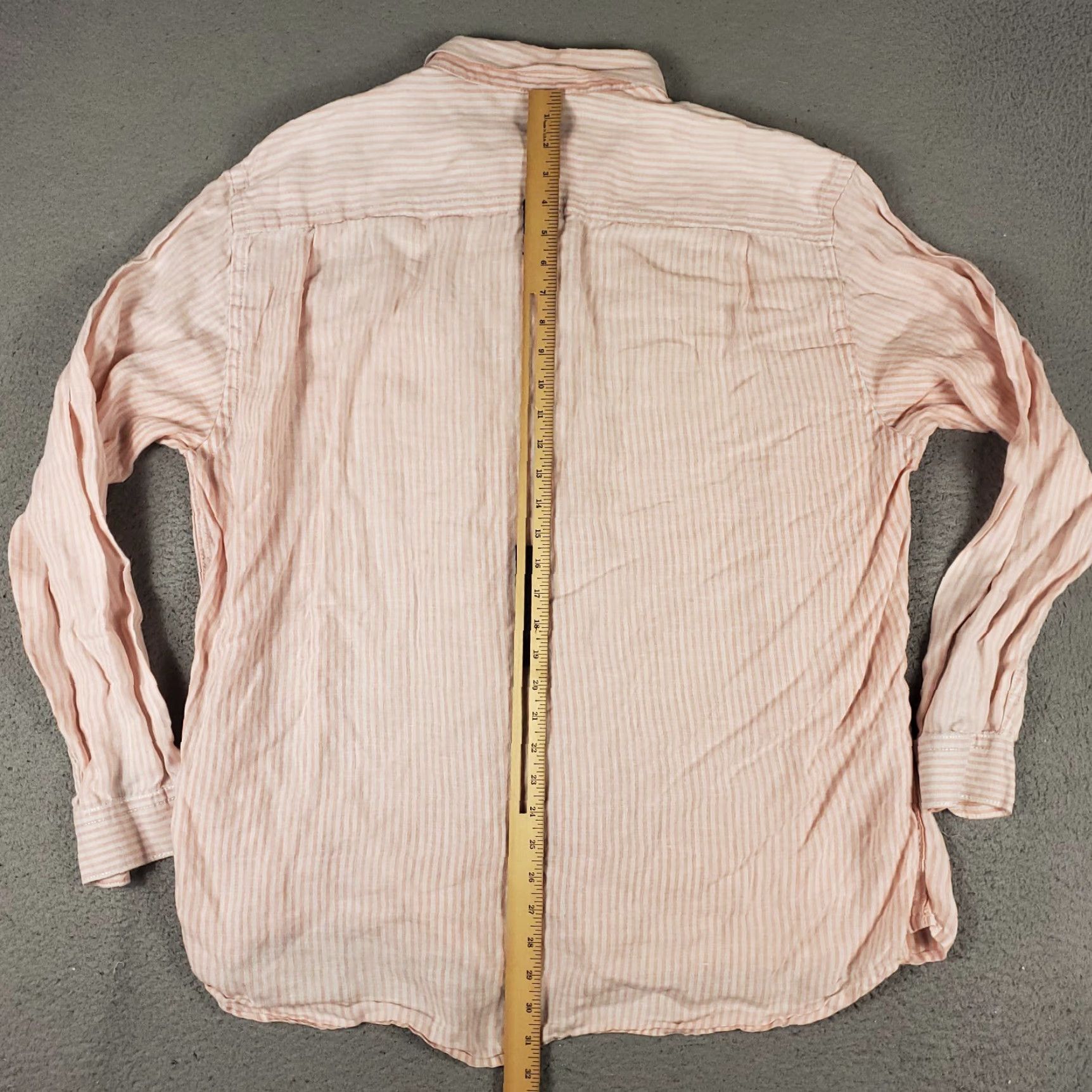 Tommy Bahama VINTAGE Tommy Bahama Shirt Men 2XL Orange Striped Linen Button-Up Long Sleeve Casual Classic 90s Mens Size US XXL / EU 58 / 5 - 7 Thumbnail