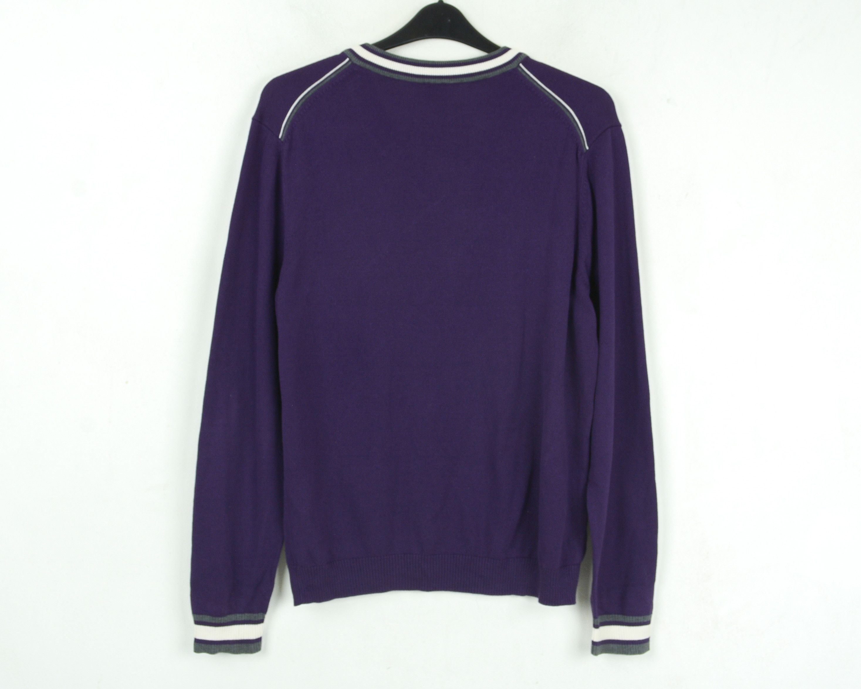 Hugo Green Label Cotton Sweater Jumper V-Neck Pullover Tight Knit Size US L / EU 52-54 / 3 - 5 Thumbnail