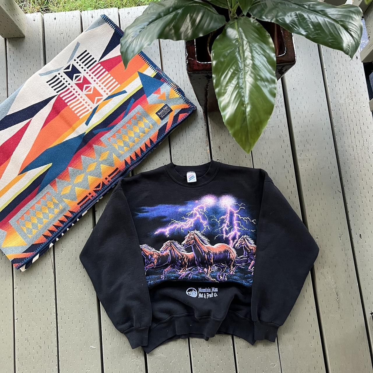 Vintage Vintage 92 Habitat Hab-A-Rap Graphics Horses Lightning Size US XL / EU 56 / 4 - 3 Thumbnail