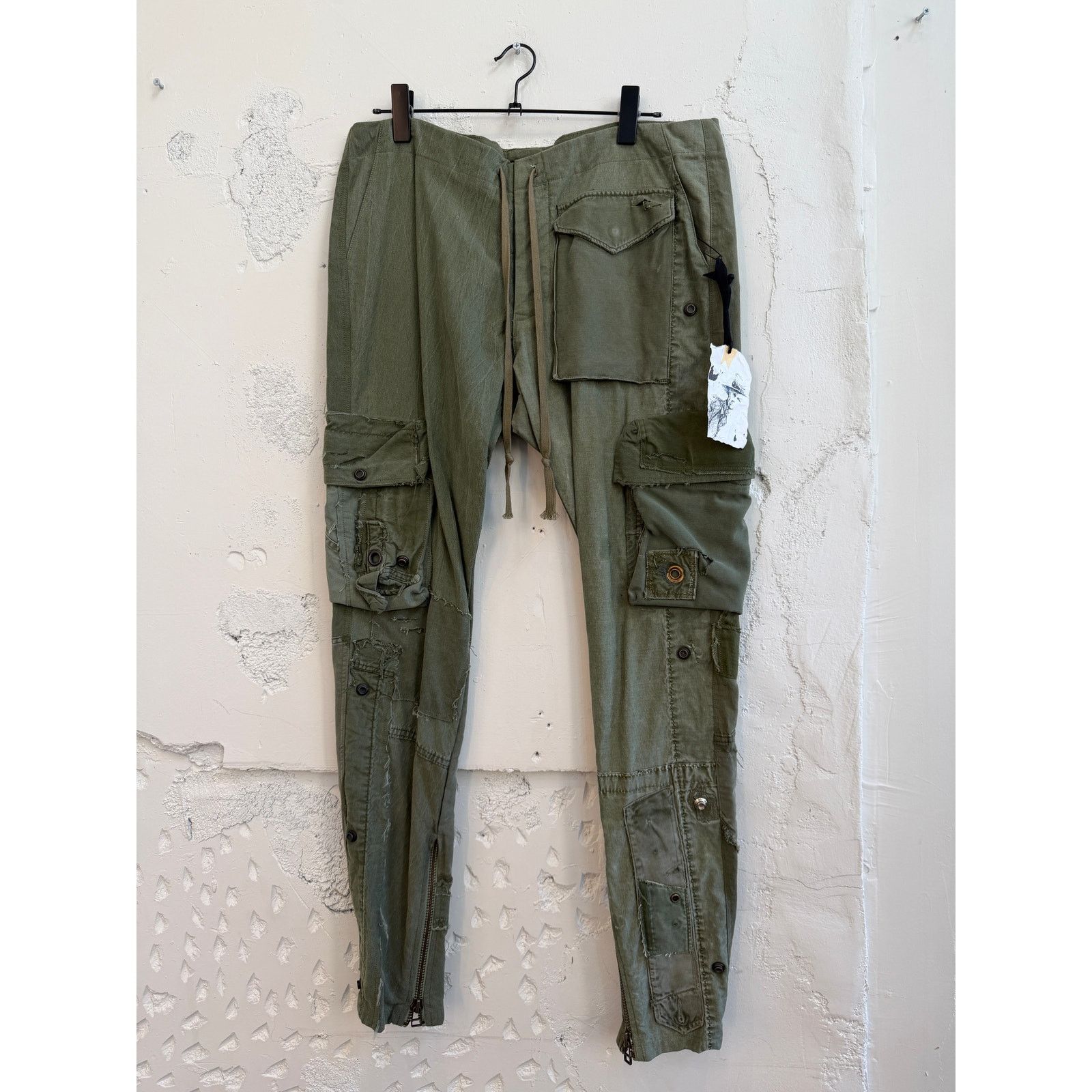 Greg Lauren Greg Lauren SAMPLE Tent Patchwork Cargo Pants Size US 34 / EU 50 - 1 Thumbnail