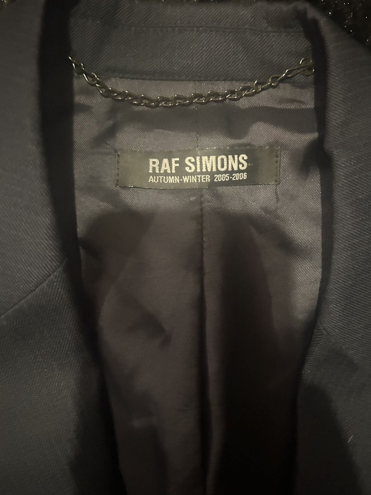 Raf Simons Raf Simons AW5-6 Single Button Tailored Blazer Navy Size 40R - 2 Thumbnail