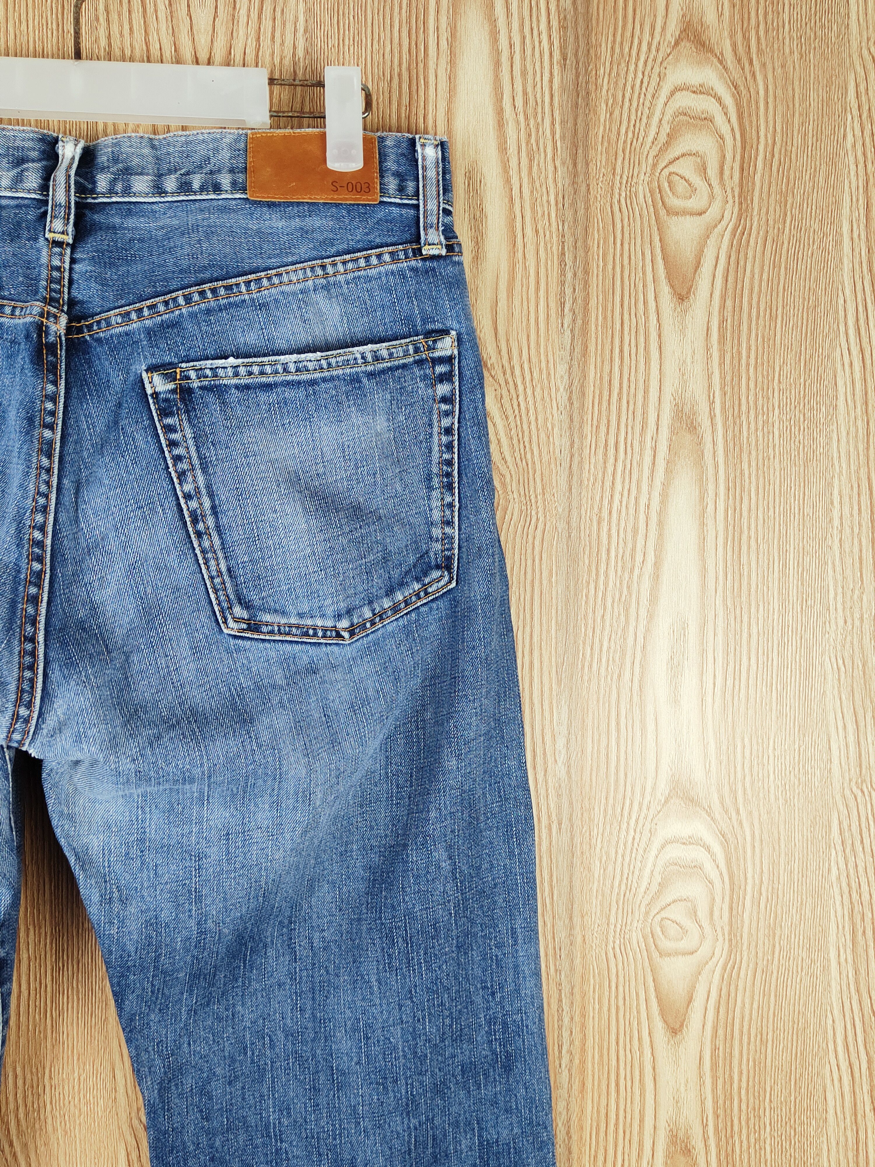 Japanese Brand Uniqlo Blue Distressed Ripped Jeans #S2688 Size US 32 / EU 48 - 11 Thumbnail