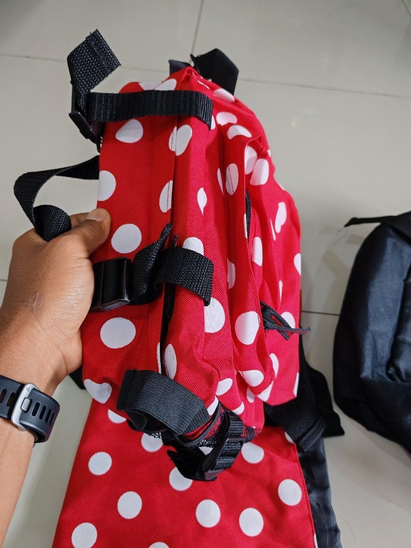 Designer × Japanese Brand Byreborn 3-Piece Polka Dot Bag Set–Backpack, Tote, Waistbag Size ONE SIZE - 9 Thumbnail