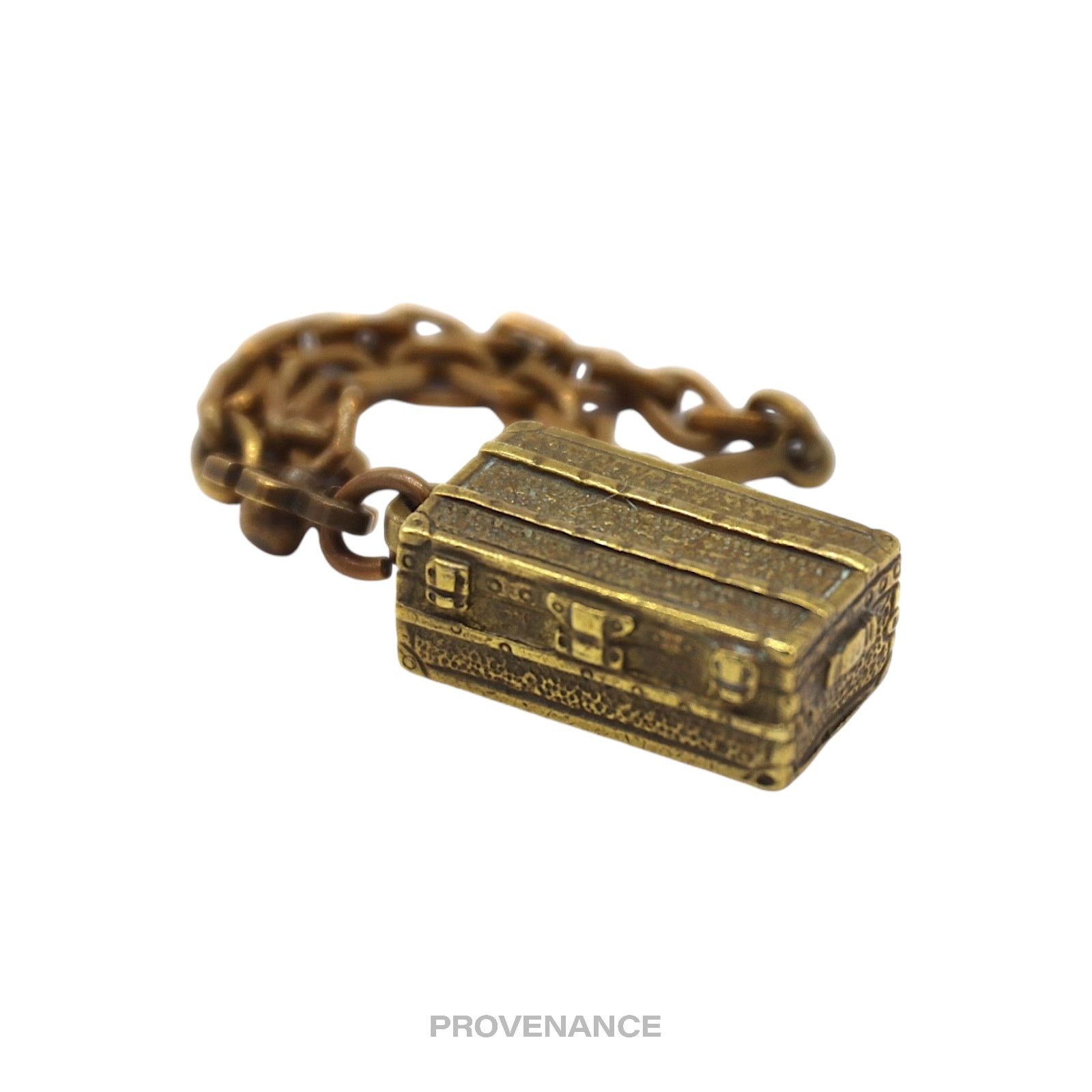Louis Vuitton 🔴 Louis Vuitton Trunk Keychain Charm - Solid Aged Brass Size ONE SIZE - 2 Thumbnail