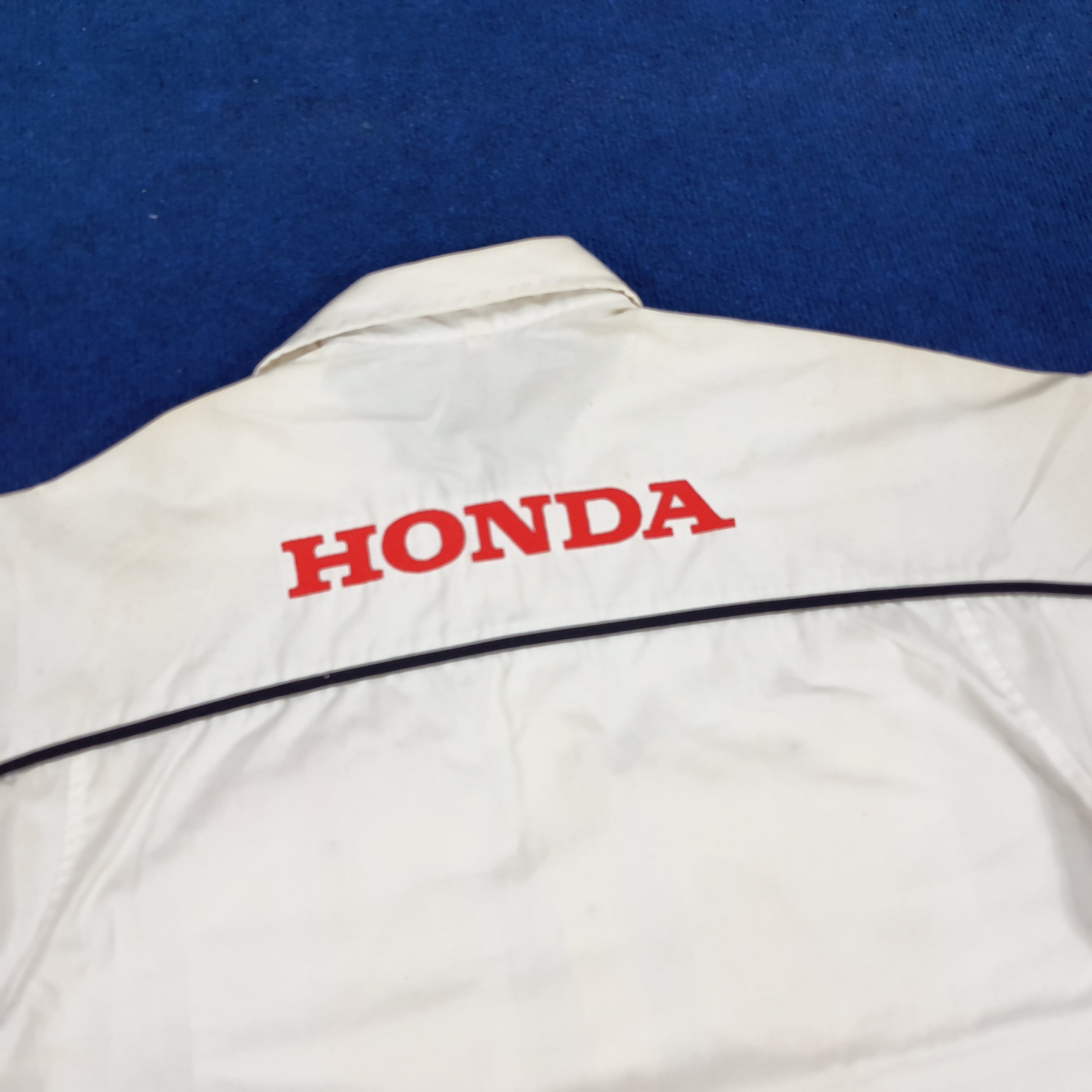 Honda × Vintage Vintage HONDA Japan Motorsports Racing Workwear Shirt Size US M / EU 48-50 / 2 - 2 Thumbnail