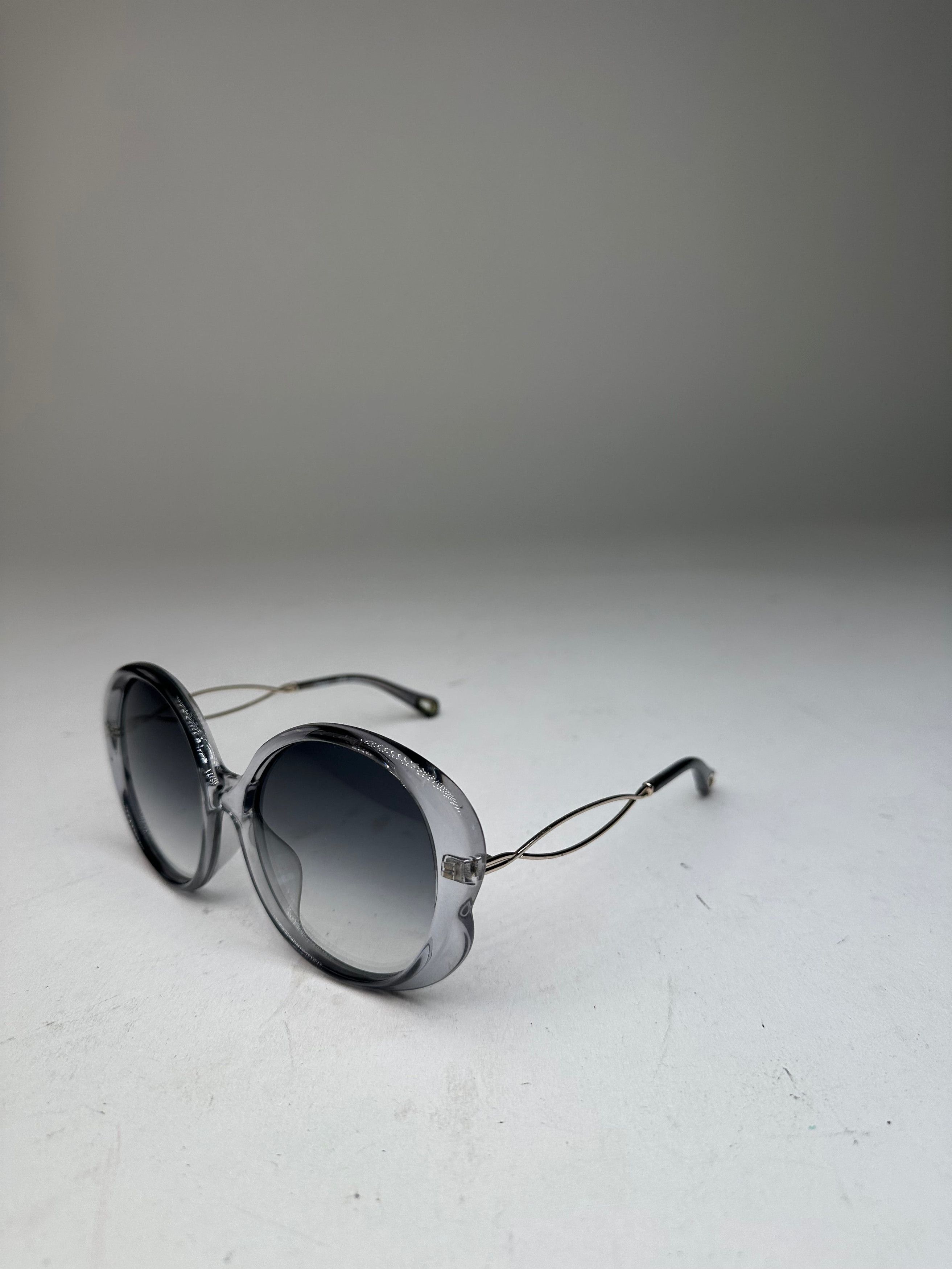 Chloe Vintage Chloé Overd Sunglasses Gray Acetate Metal Size ONE SIZE - 1 Thumbnail