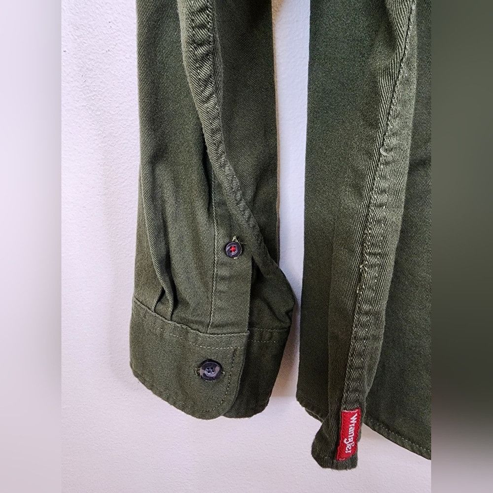 Wrangler Wrangler Xlarge Army Green Button Down Long Sleeve Workwear Size US XL / EU 56 / 4 - 9 Thumbnail