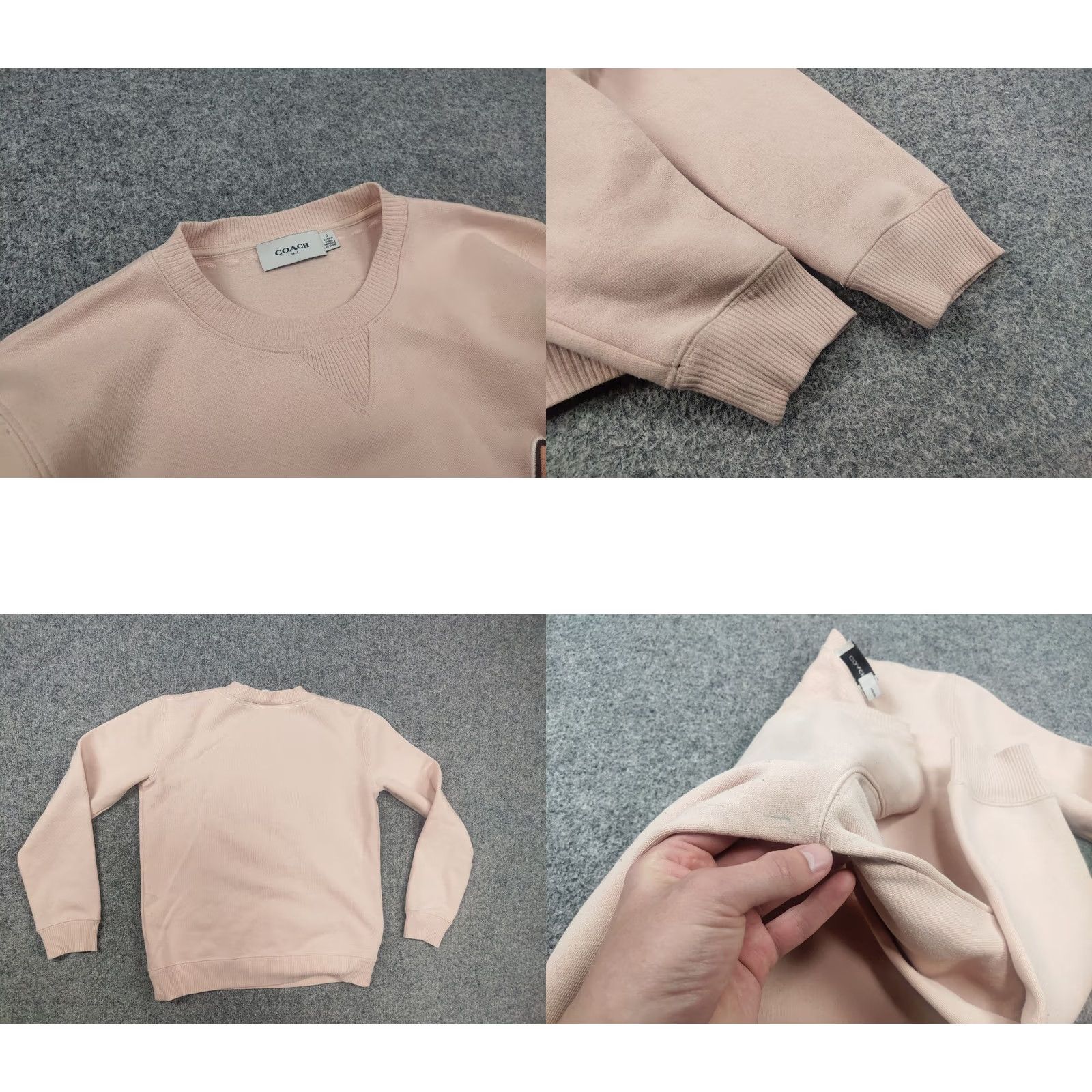Coach VINTAGE Coach Rexy dinosaur embroidery Logo beige Crew Neck sweatshirt Size S / US 4 / IT 40 - 8 Thumbnail