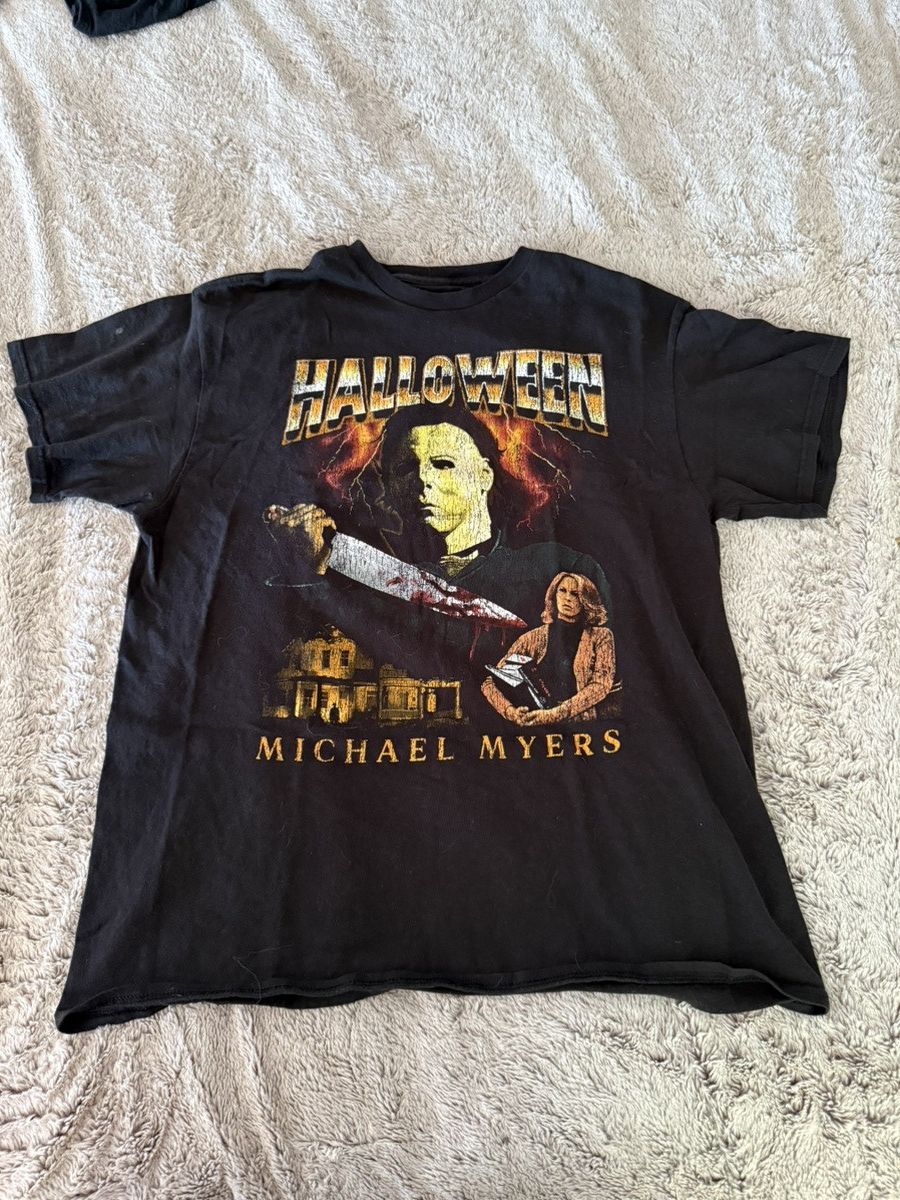 Gildan Michael Myers Halloween Vintage T-Shirt Size US L / EU 52-54 / 3 - 1 Thumbnail