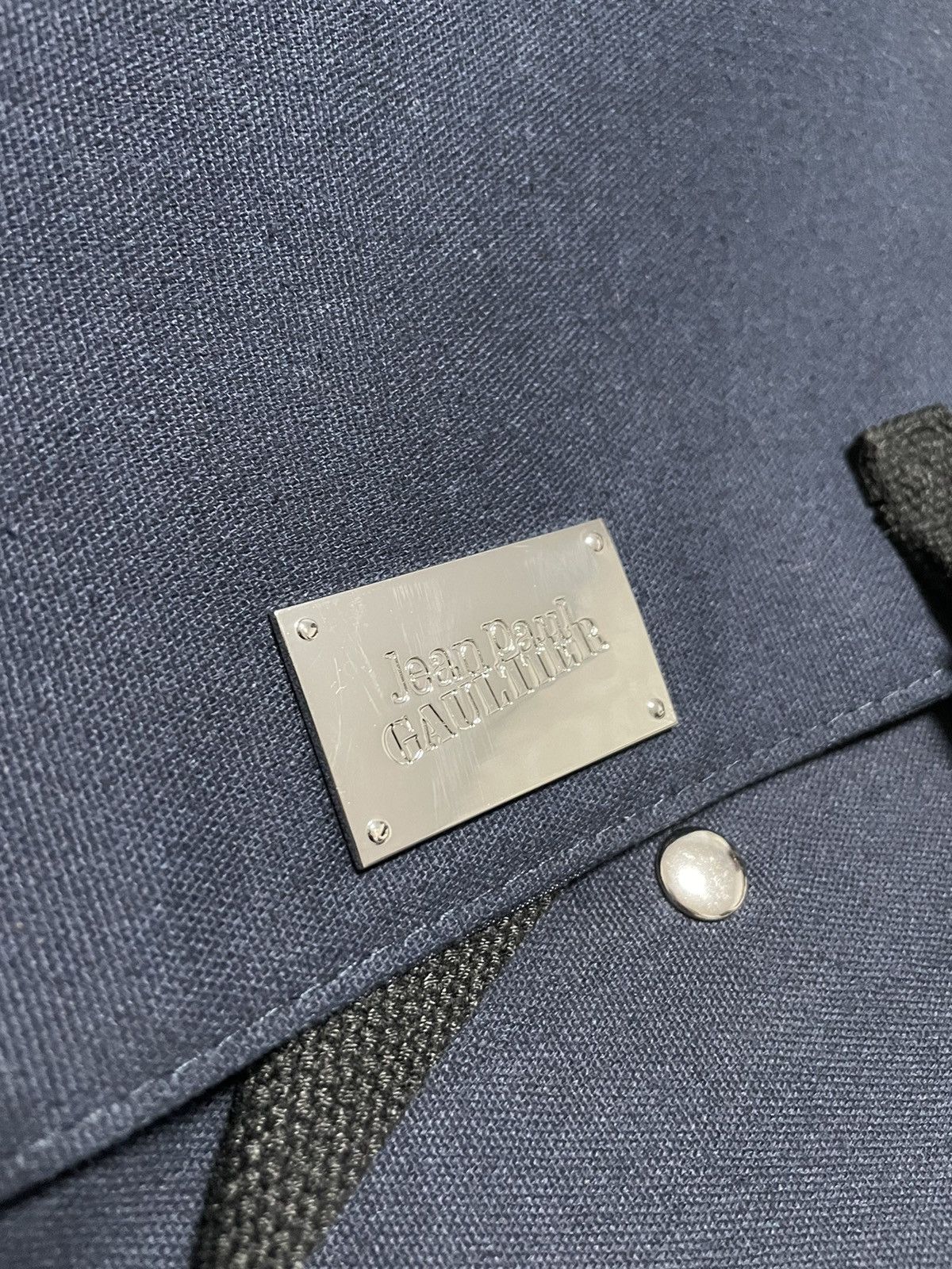 Jean Paul Gaultier JPG Jean Paul Gaultier logo canvas backpack navy Size ONE SIZE - 9 Thumbnail