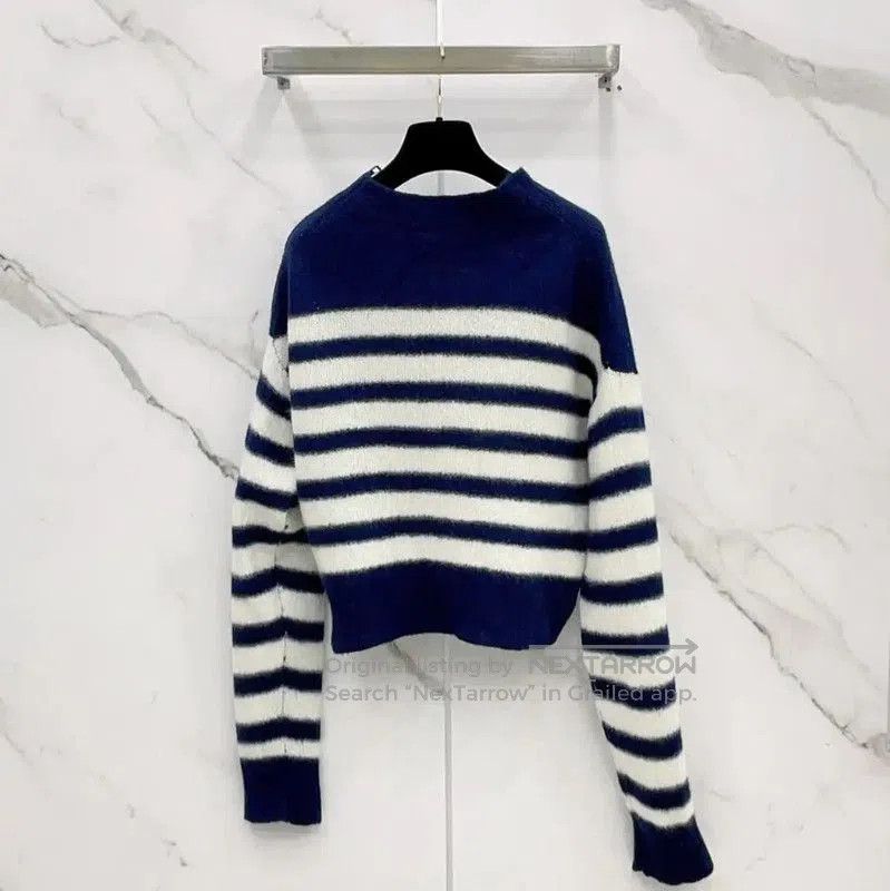 Dior Dior Blue Striped Cashmere Sweater for Women . Size S / US 4 / IT 40 - 1 Thumbnail