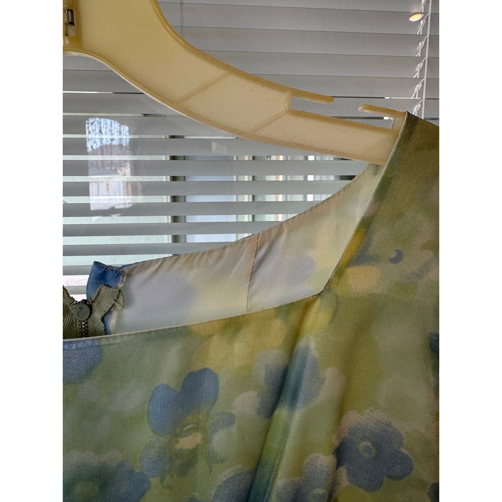 Homemade Vintage 70s gown material imported from Paris size 6 Size M / US 6-8 / IT 42-44 - 7 Thumbnail