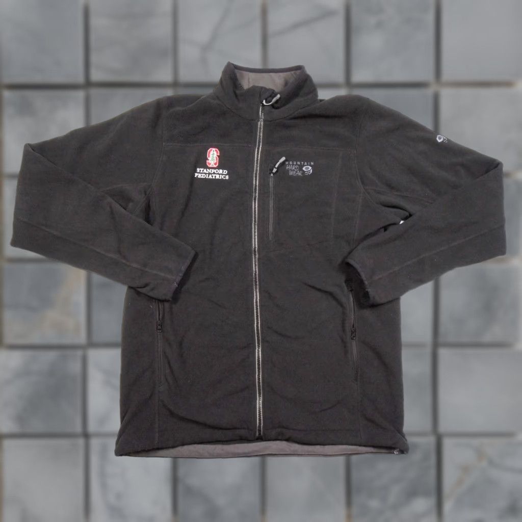 Mountain Hardwear Mountain Hardwear Jacket Men Large Black Fleece Full Zip Outdoor Mens Size US L / EU 52-54 / 3 - 1 Thumbnail