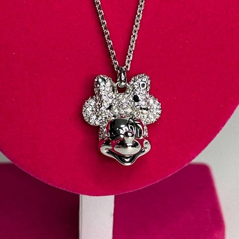 Swarovski Swarovski Disney Minnie Mouse Crystal Pendant Necklace Size ONE SIZE - 3 Thumbnail