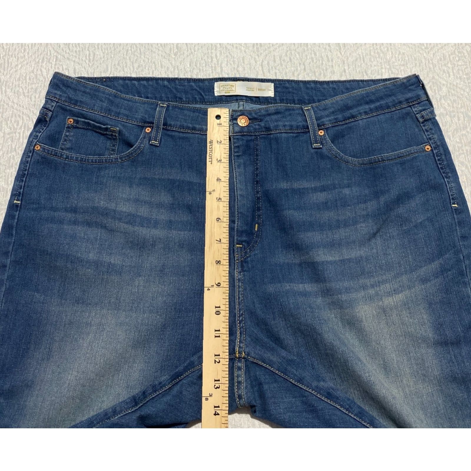 Vintage Levi Strauss Signature Gold Totally Shaping Bootcut Jeans Womens 22 40×29 Size 27" / US 4 / IT 40 - 4 Thumbnail