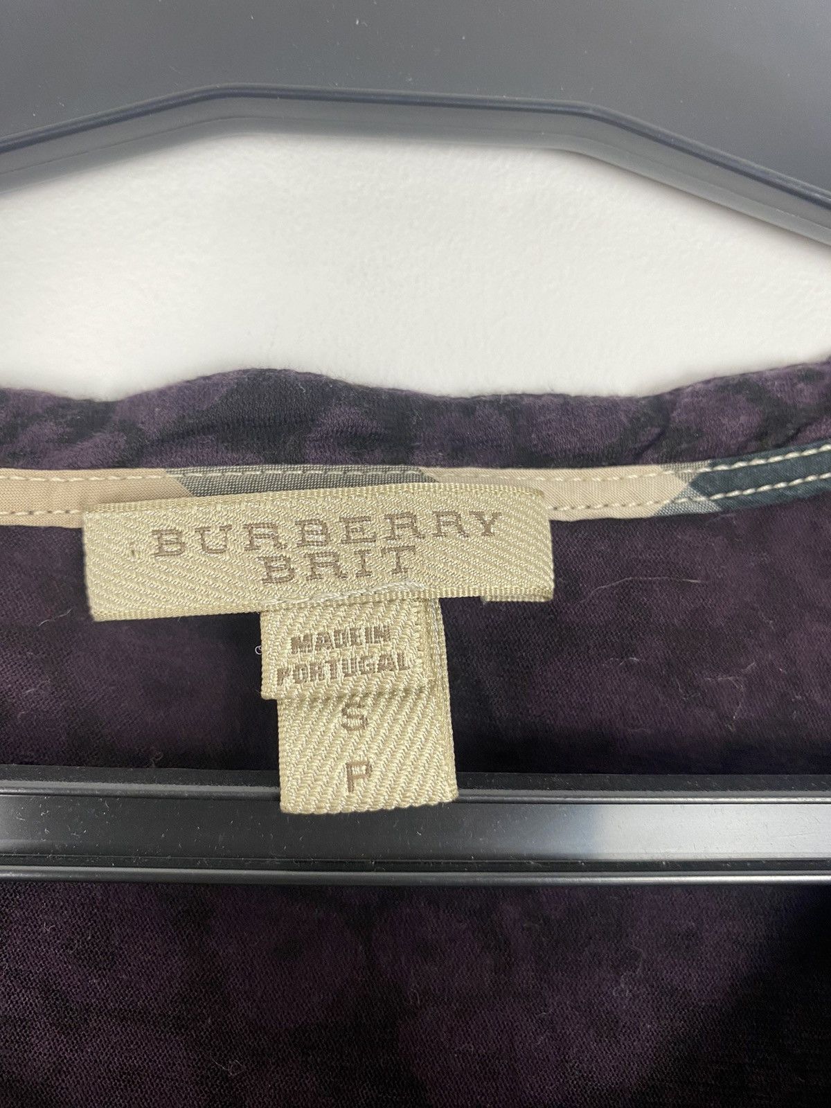 Burberry Burberry Brit Purple Leopard Print S T-Shirt y2k rare Size S / US 4 / IT 40 - 2 Thumbnail