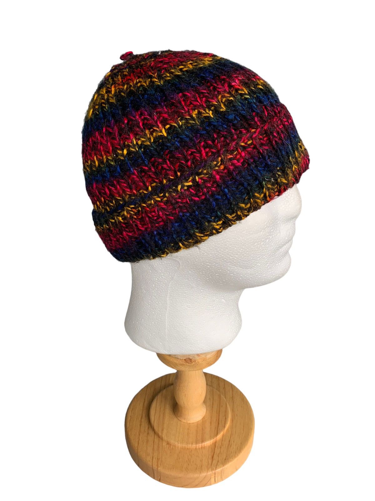 Japanese Brand × Kapital × Vintage Hippies style Multicolour Knitted Beanie Hats Size ONE SIZE - 1 Thumbnail