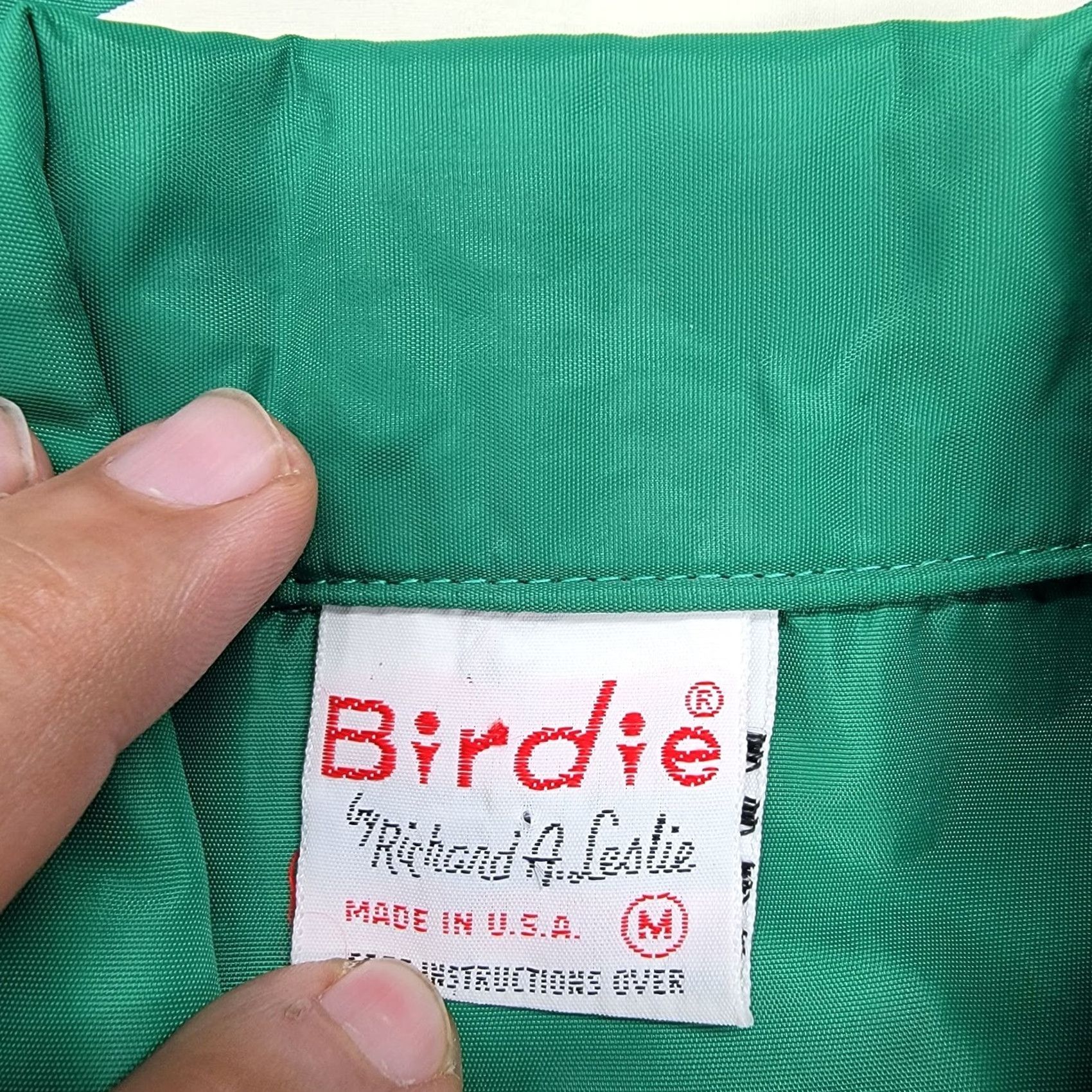 Vintage VINTAGE Birdie Wind Breaker Mens Size M Green Baseball Windbreaker Jacket Size US M / EU 48-50 / 2 - 4 Thumbnail