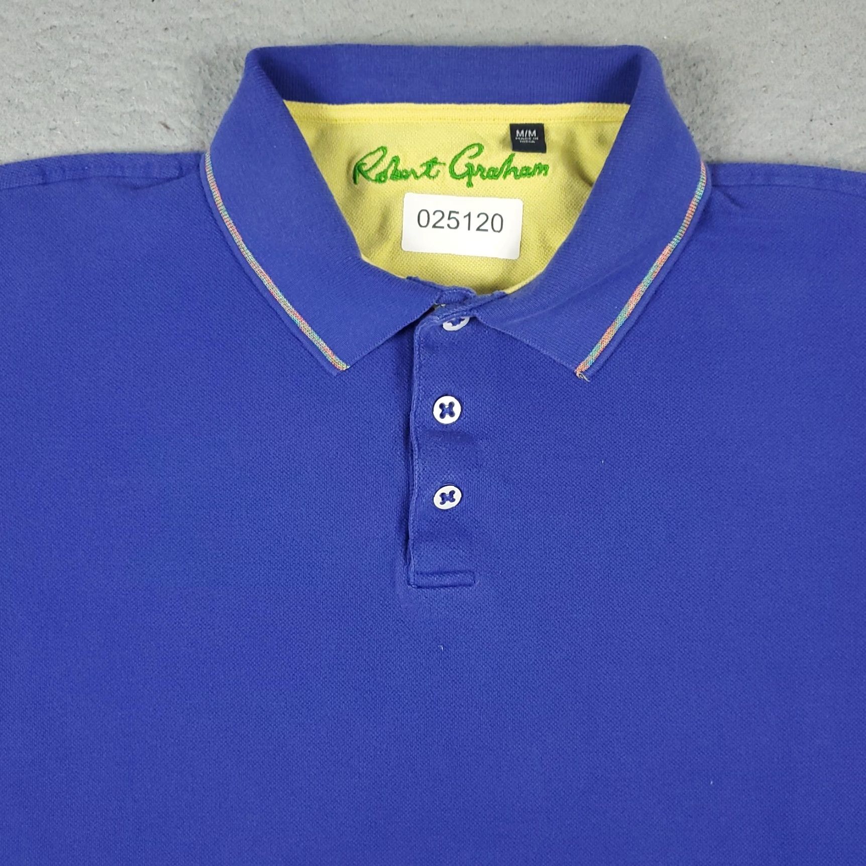 Robert Graham Robert Graham Polo Shirt Mens Medium Blue Casual Short Sleeve Adult M Blue Polo Size US M / EU 48-50 / 2 - 2 Thumbnail