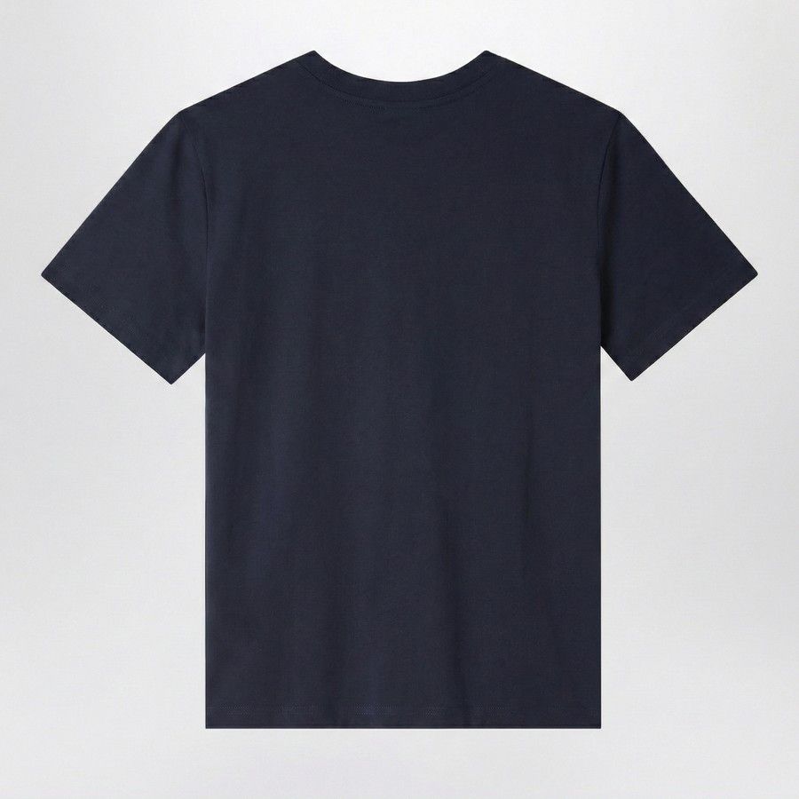A.P.C. o1d2blof0226 Logo T-Shirt in Blue Size US L / EU 52-54 / 3 - 2 Thumbnail