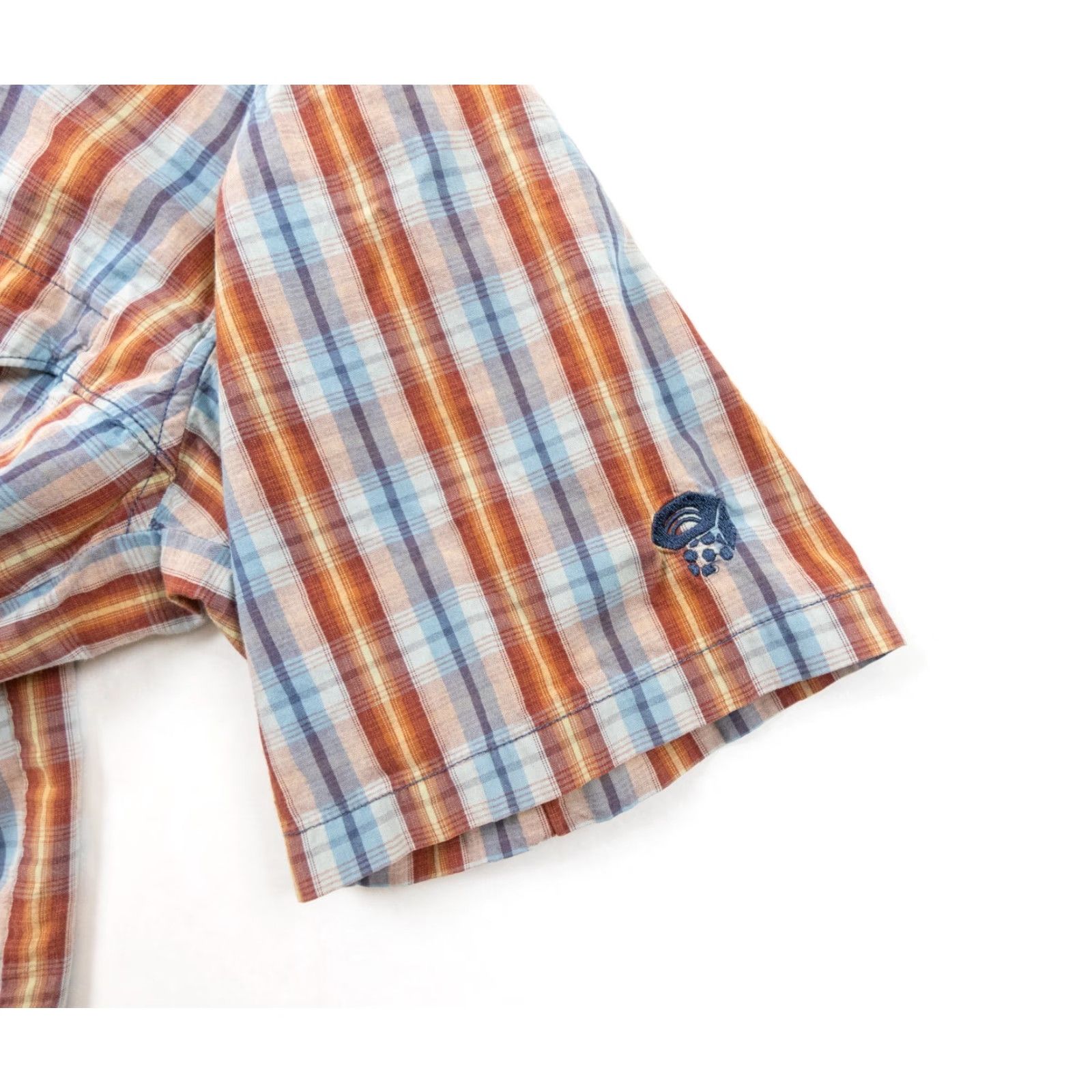 Mountain Hardwear Mountain Hardwear Shirt Mens Large Short Sleeve Button-Up Plaid Multicolor Cotton Snaps Embroidered All Seasons Outdoor Regular Basic Casual Mens Size US L / EU 52-54 / 3 - 3 Thumbnail