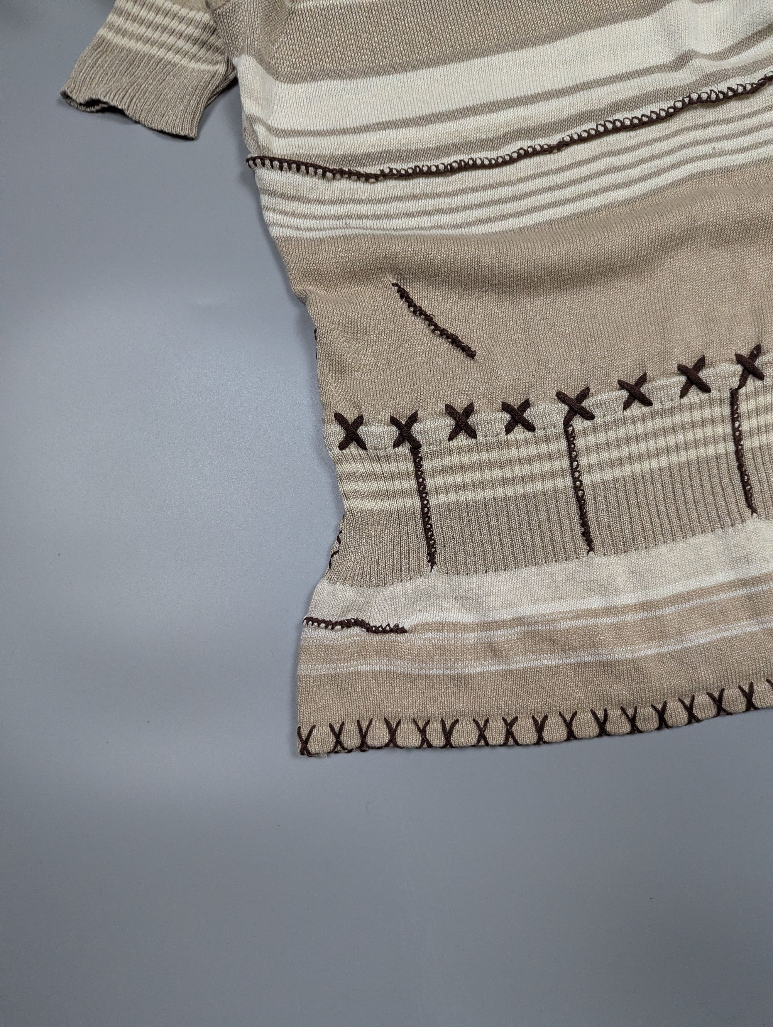 Dolce & Gabbana Archive Dolce & Gabbana Y2K Avant Garde Ethno Knit Top Size M / US 6-8 / IT 42-44 - 13 Thumbnail