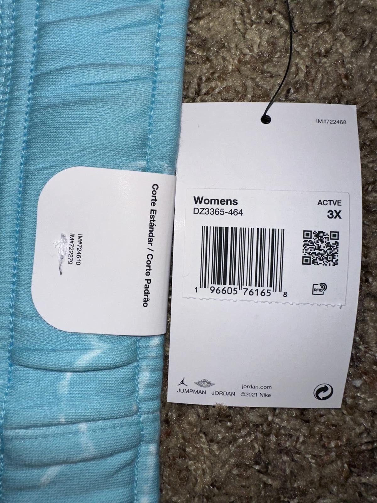 Jordan Brand Jordan "Artist Series by Parker Duncan Fleece Short" W - Bleached Aqua Size 42" / US 20 - 11 Thumbnail
