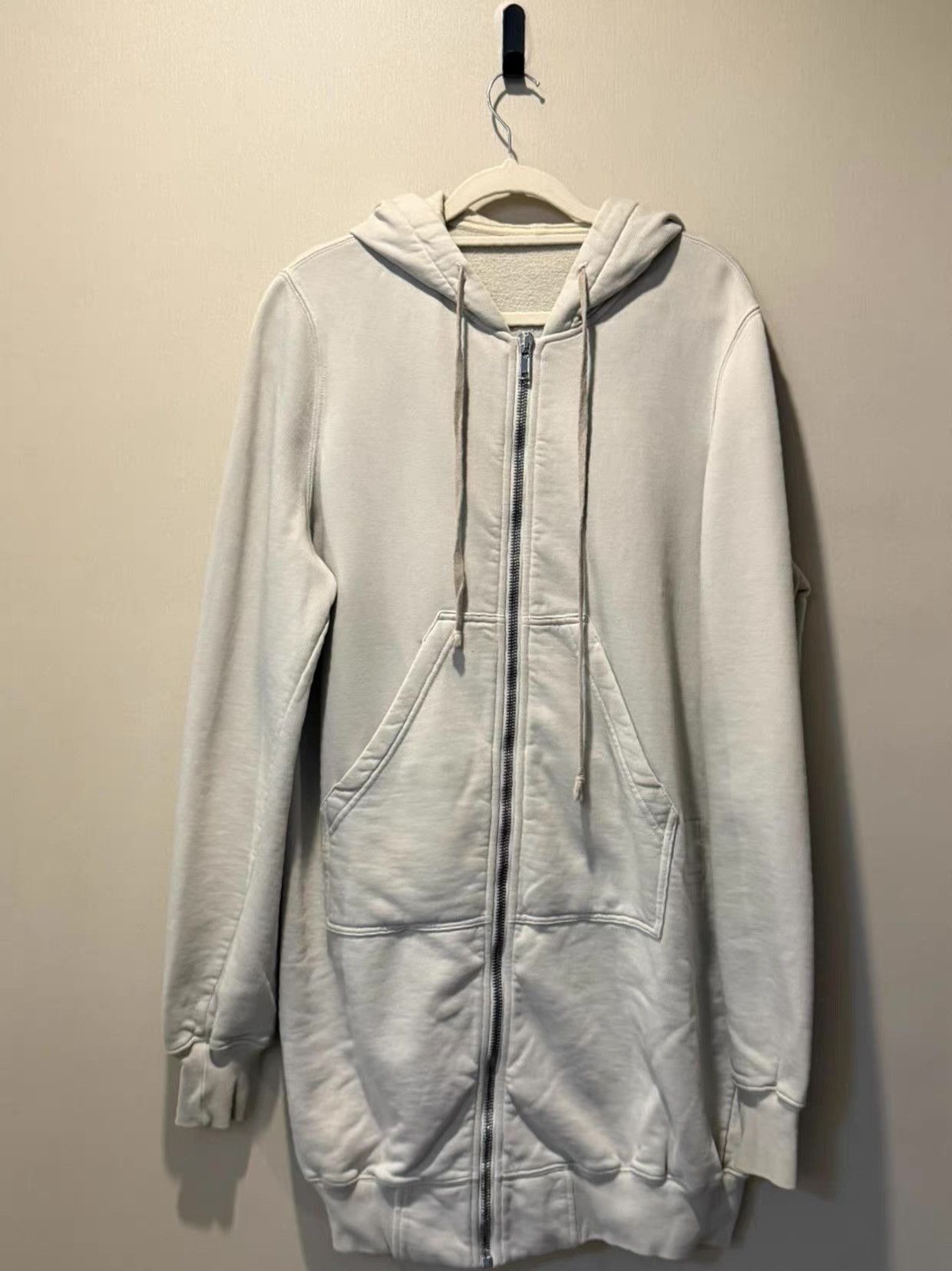 Rick Owens Rick Owens Drkshdw White Drawstring Hooded Ｑ20 Size US M / EU 48-50 / 2 - 1 Thumbnail
