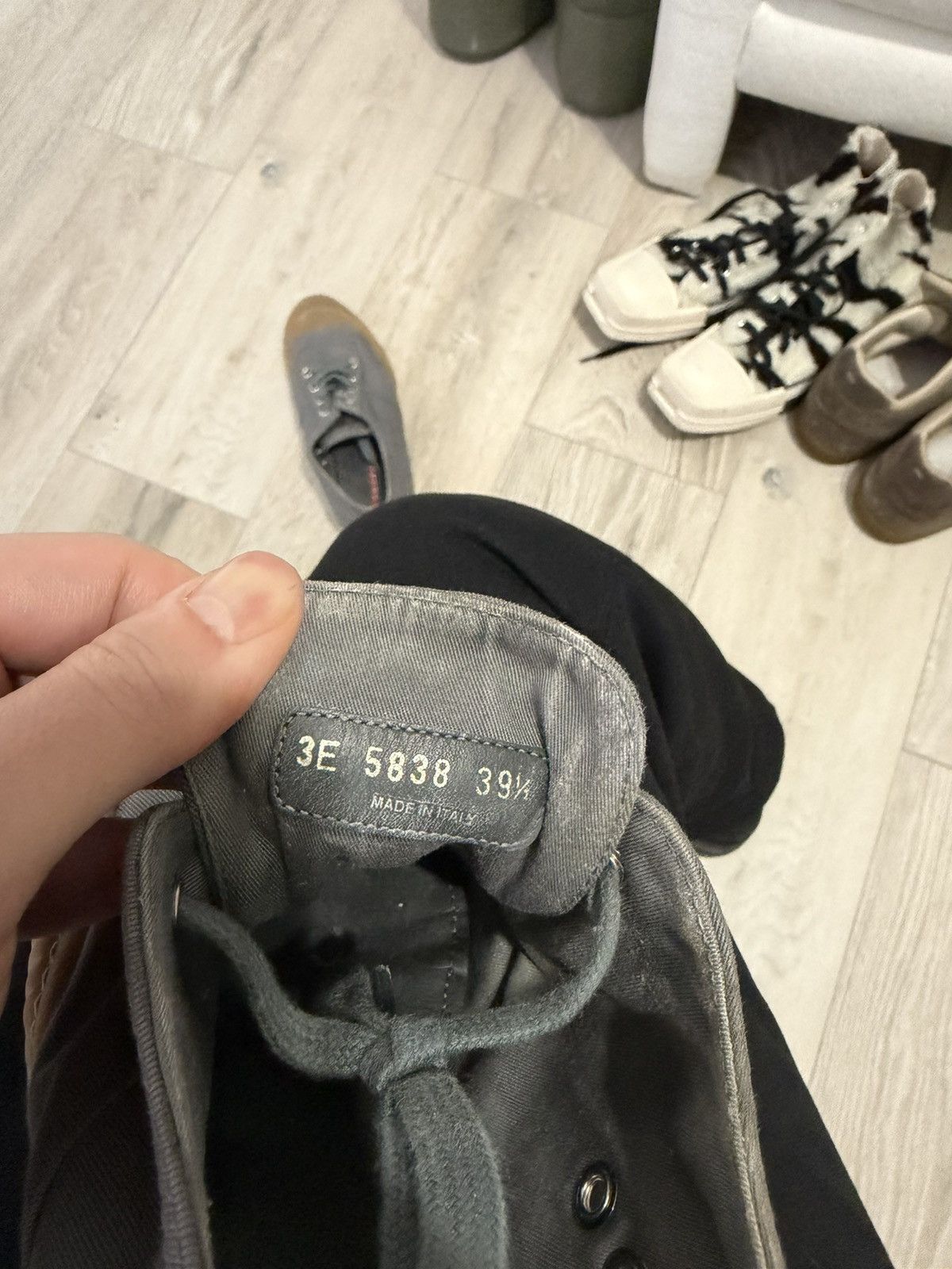 Prada Prada Canvas Sneakers – Grey with Gum Sole Size US 6.5 / EU 39-40 - 5 Thumbnail