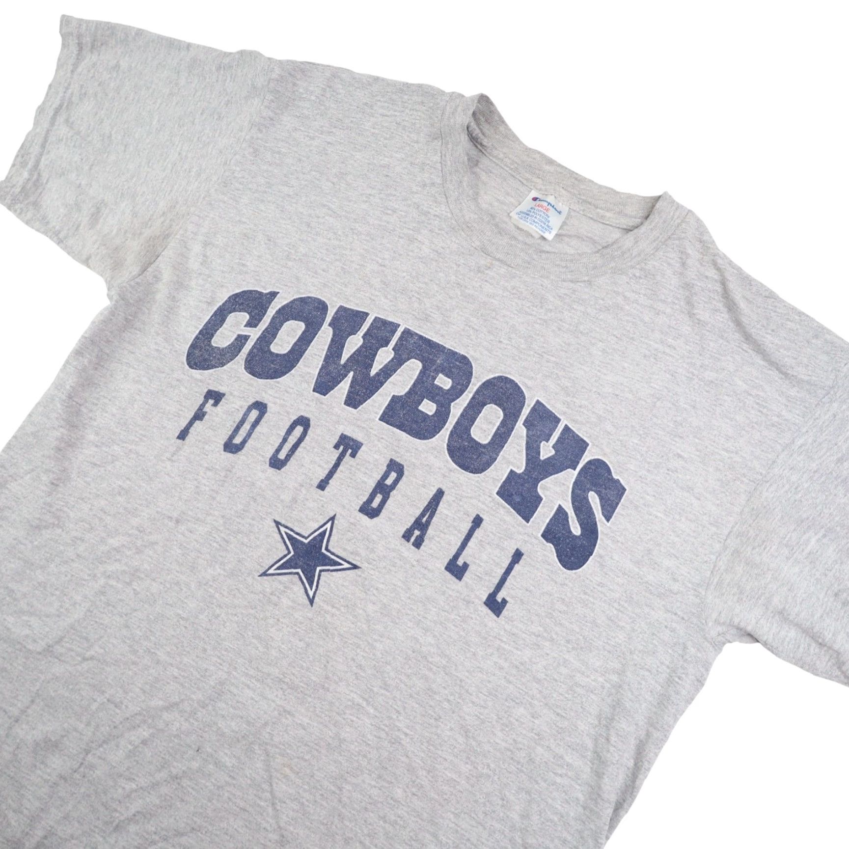 Champion VINTAGE Champion Dallas Cowboys Football Spellout Graphic Shirt Mens Large Gray Size US L / EU 52-54 / 3 - 2 Thumbnail