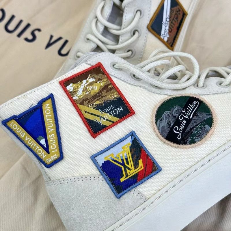 Louis Vuitton Louis Vuitton Casual High-Top Sneakers in White -2508 Size US 8 / EU 41 - 5 Thumbnail